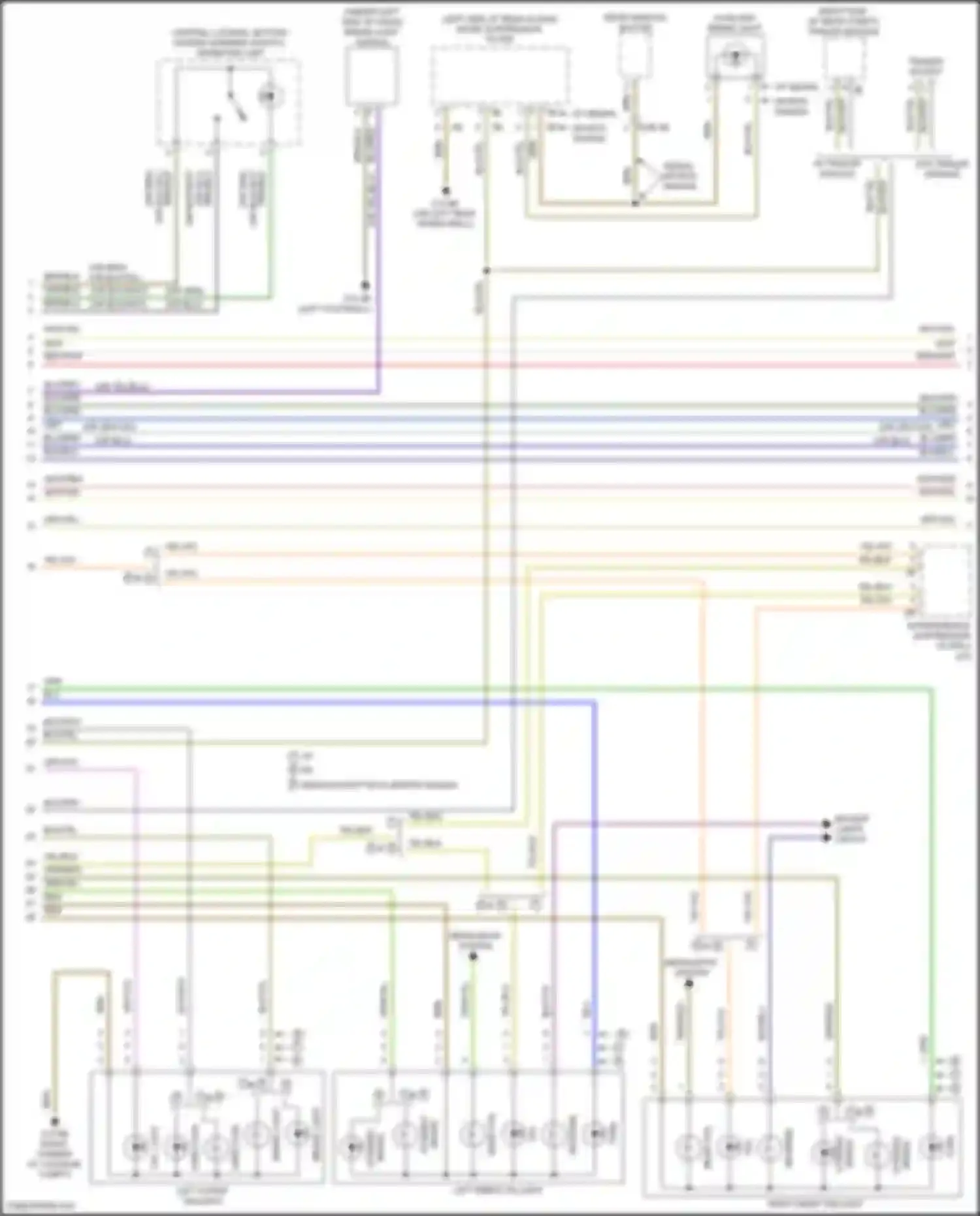 Wiring diagram rear fog for BMW 3 series F30/F31 facelift (2015-2020) (1 of 1)