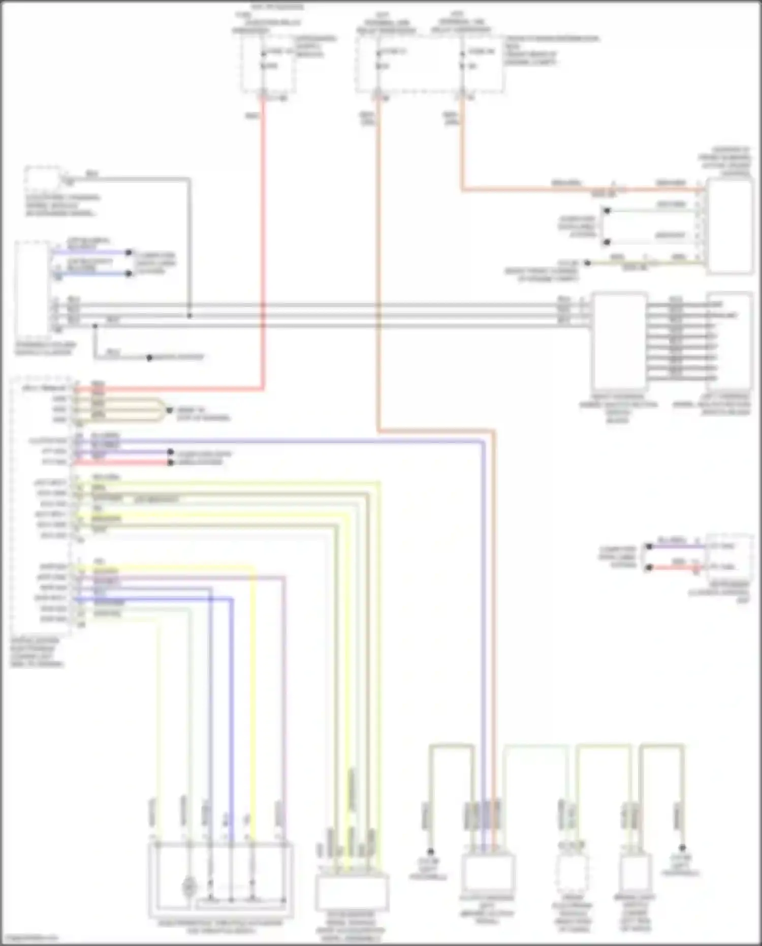 Wiring diagram seats system for BMW 3 series F30/F31 facelift (2015-2020) (1 of 2)