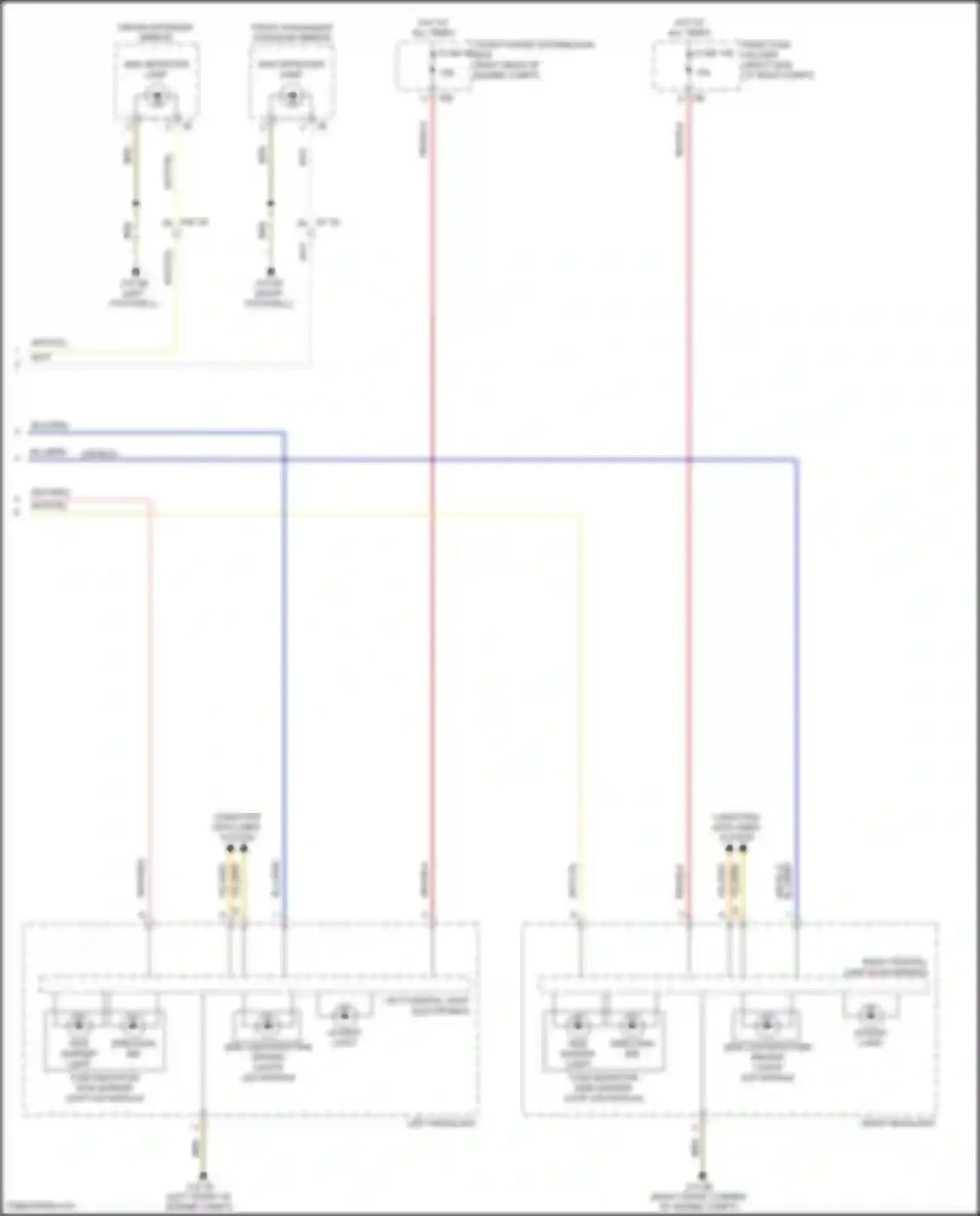Wiring diagram side marker light for BMW 3 series F30/F31 facelift (2015-2020) (1 of 2)
