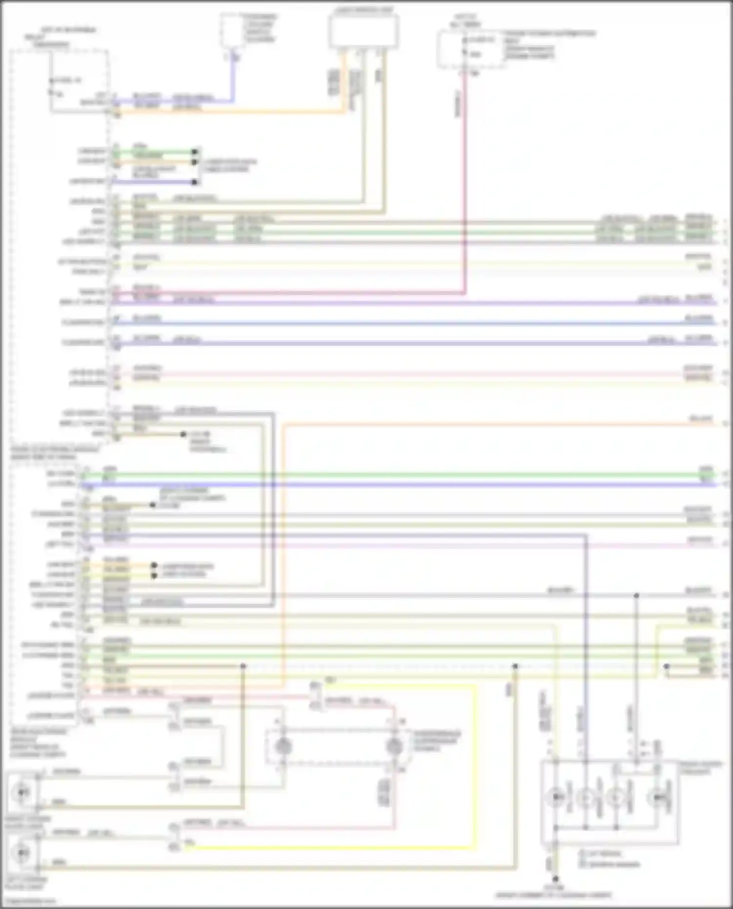 Wiring diagram tail lt for BMW 3 series F30/F31 facelift (2015-2020) (1 of 2)