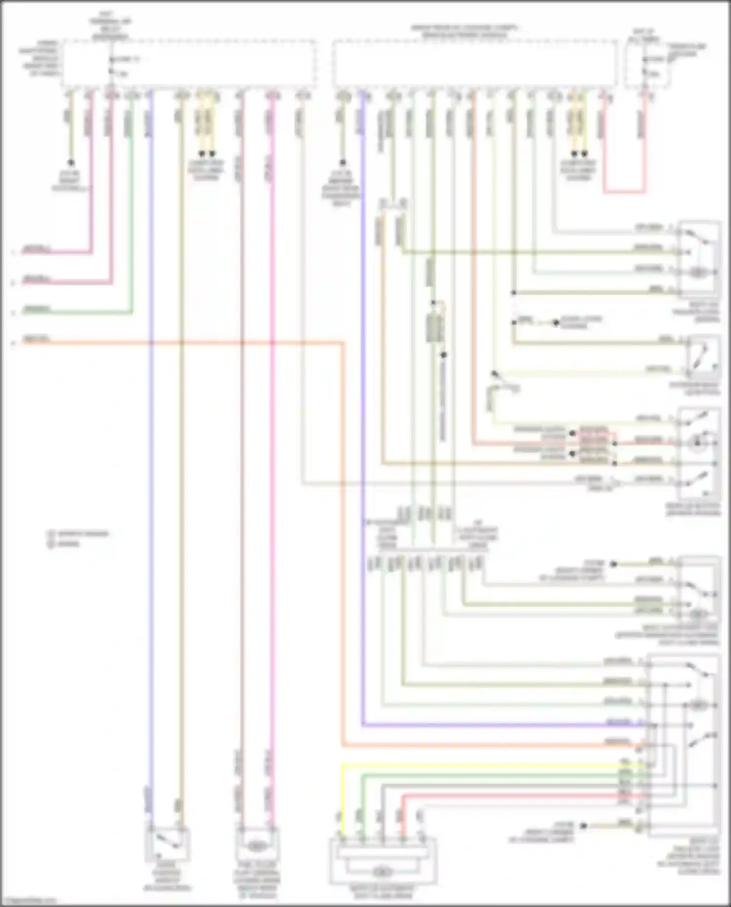 Wiring diagram w/ automatic soft close drive for BMW 3 series F30/F31 facelift (2015-2020) (3 of 3)