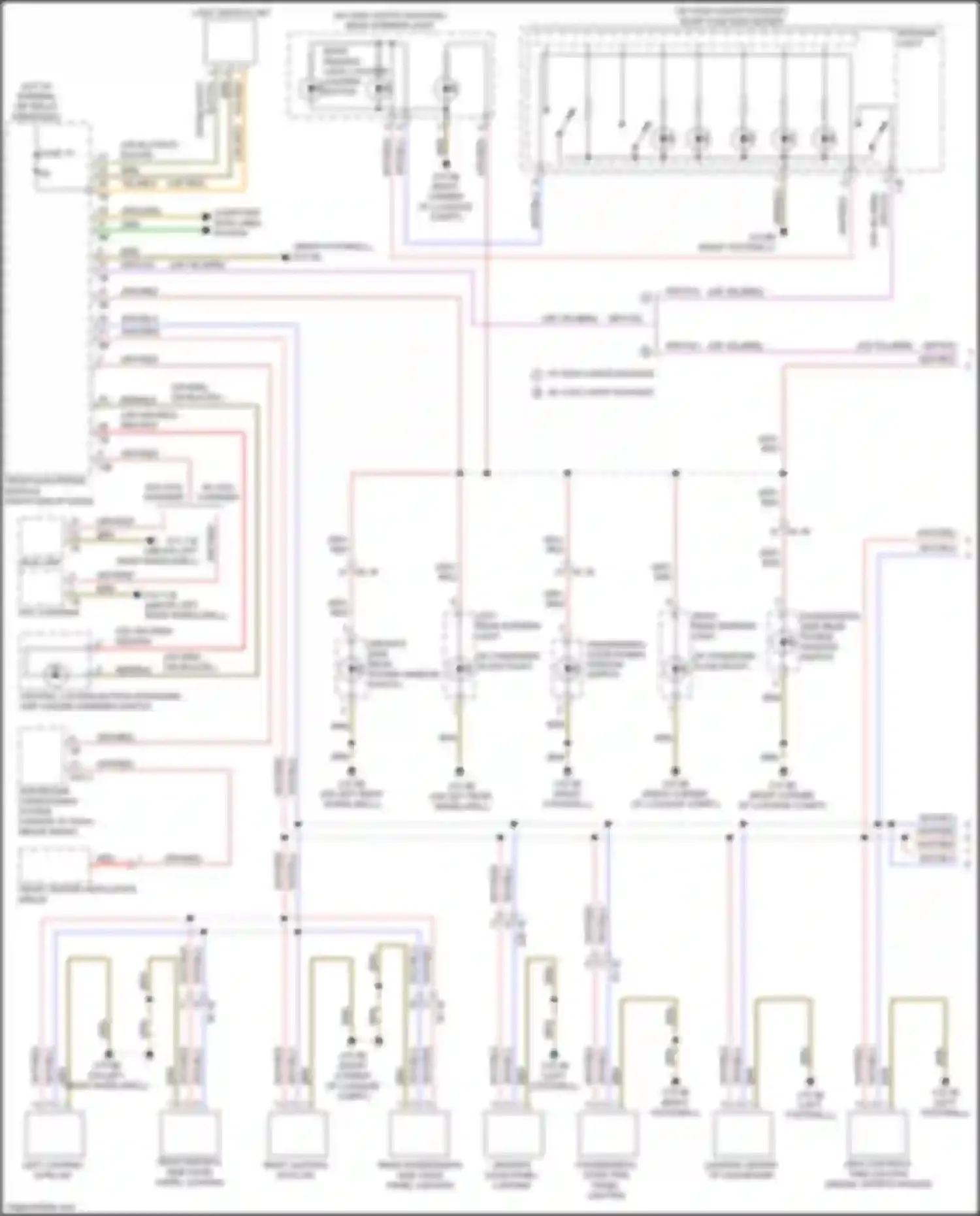 Wiring diagram w/ low lights package for BMW 3 series F30/F31 facelift (2015-2020) (3 of 3)