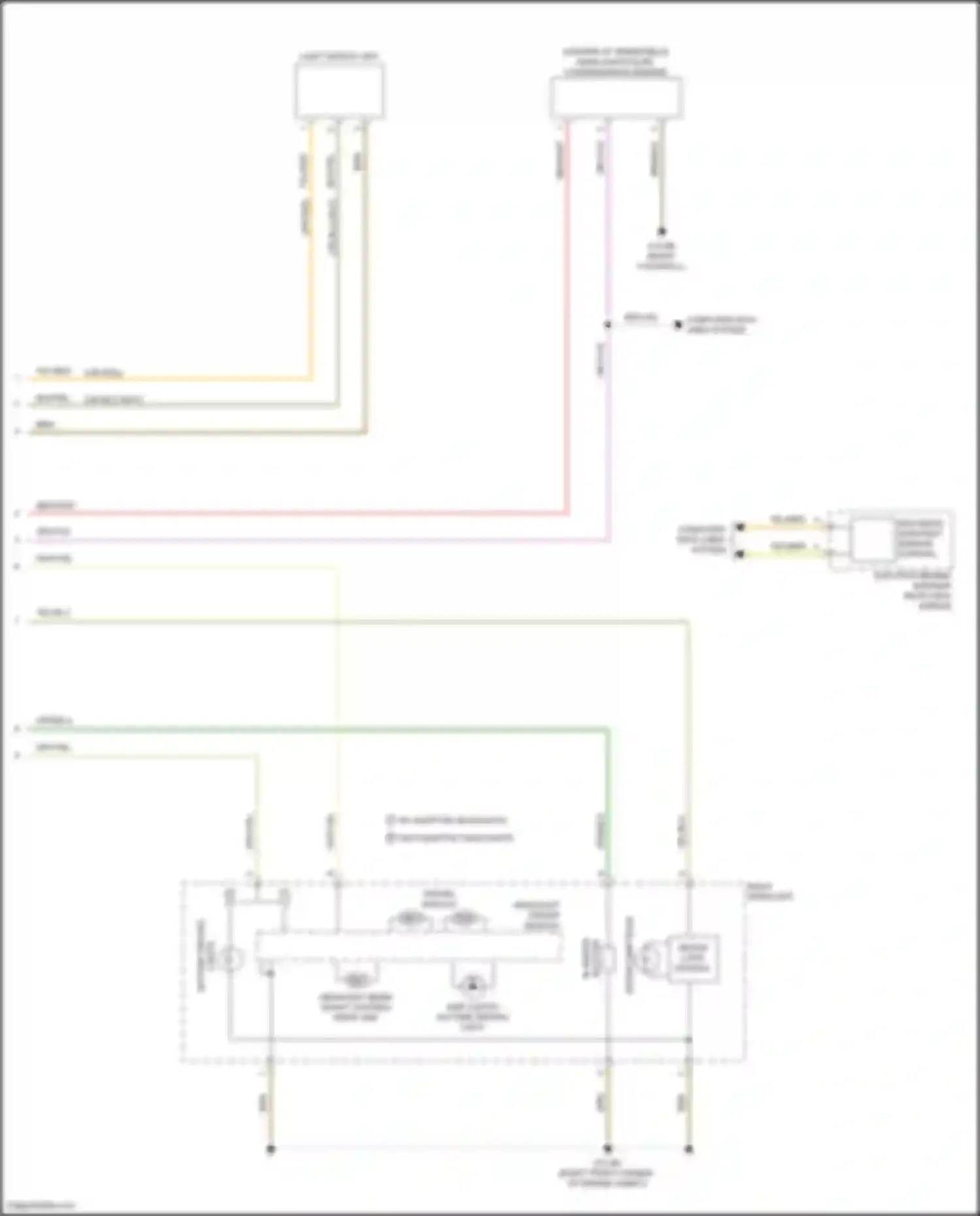 Wiring diagram xenon lamp bulb for BMW 3 series F30/F31 facelift (2015-2020) (2 of 2)