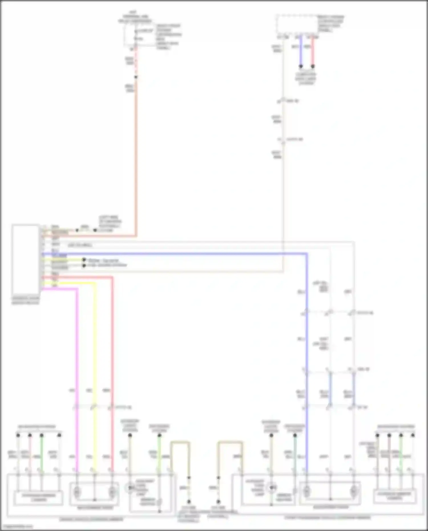 3 series BMW G20/G21 facelift (2022-2024): Memory mirrors circuit, w/o lin bus function