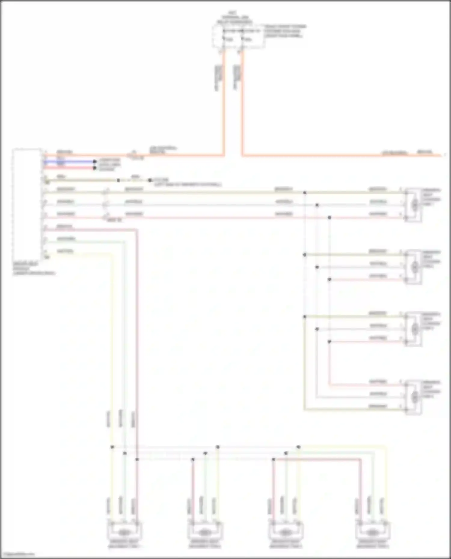 3 series BMW G20/G21 facelift (2022-2024): Seat ventilation circuit (1 of 2)
