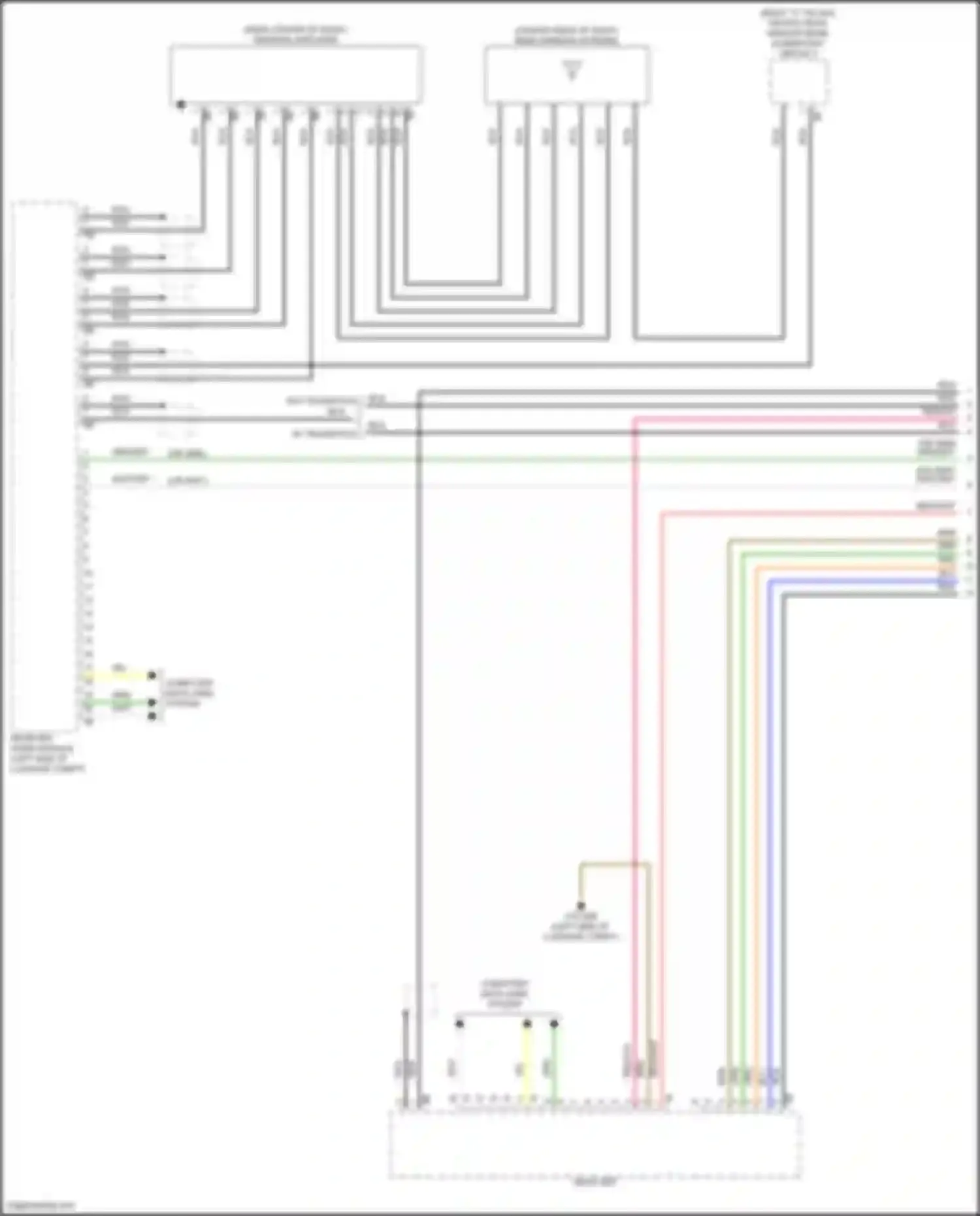 3 series BMW G20/G21 facelift (2022-2024): Receiver audio module circuit, mid level (1 of 7)