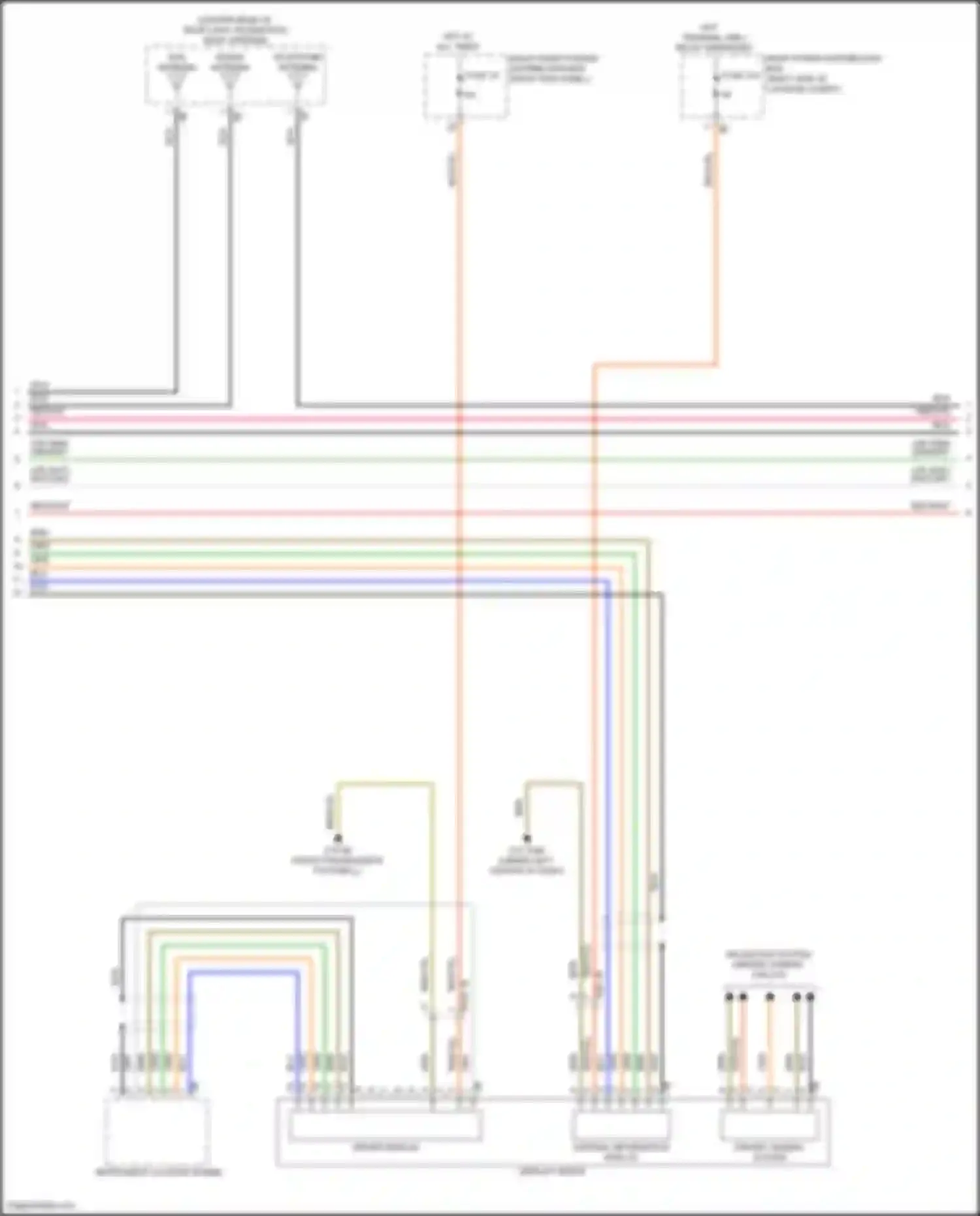 3 series BMW G20/G21 facelift (2022-2024): Receiver audio module circuit, mid level (2 of 7)