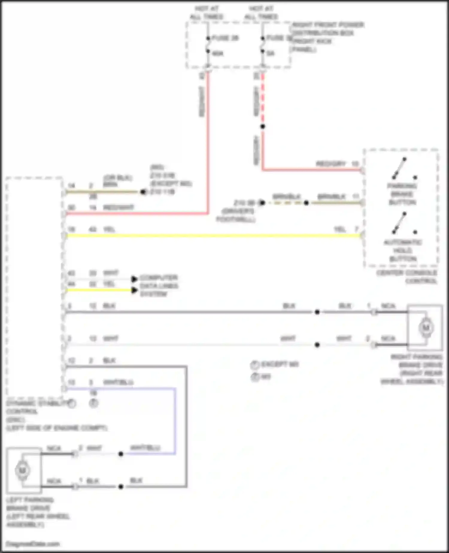 3 series BMW G20/G21 facelift (2022-2024): Shift interlock circuit
