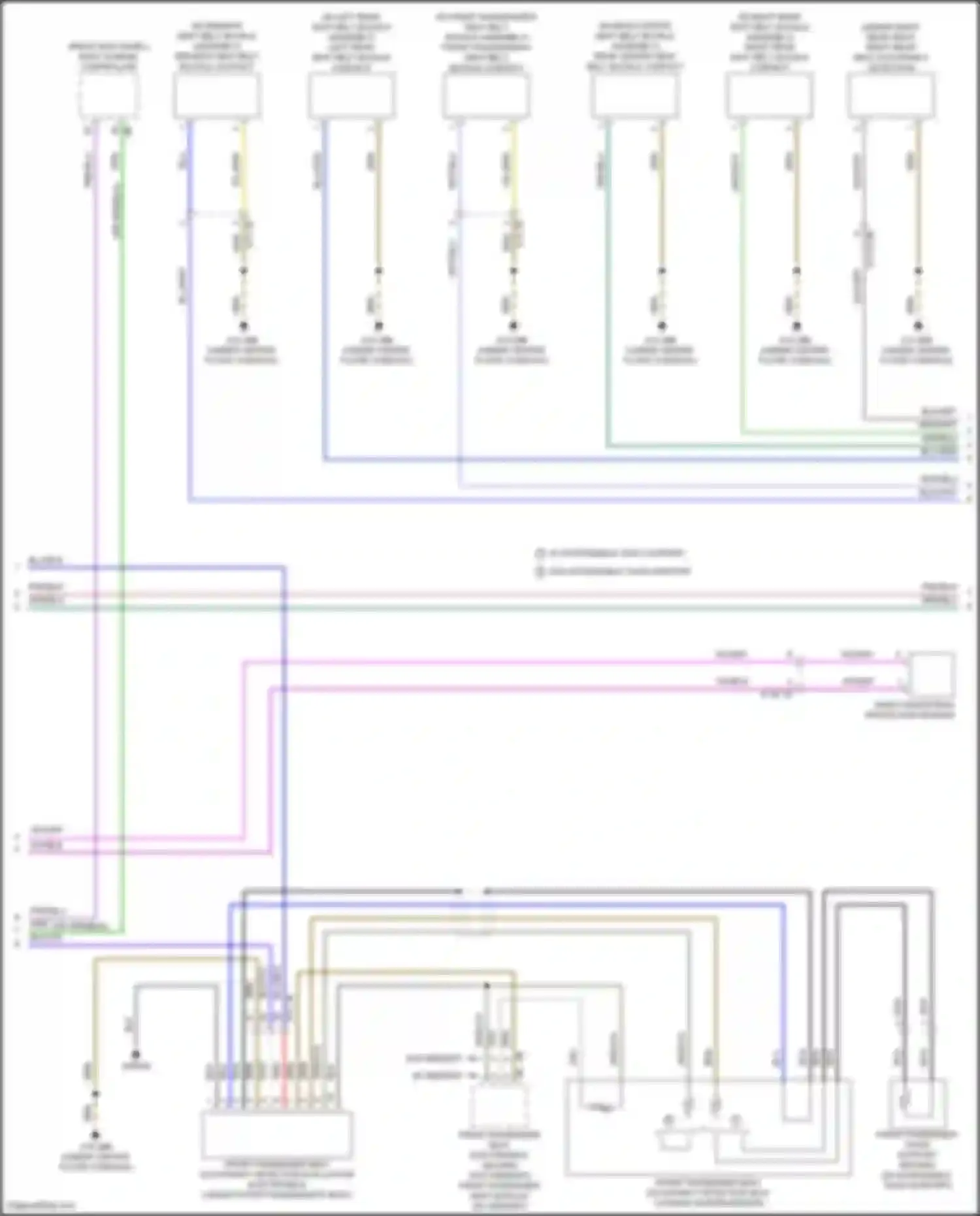 3 series BMW G20/G21 facelift (2022-2024): Supplemental restraints circuit (2 of 4)