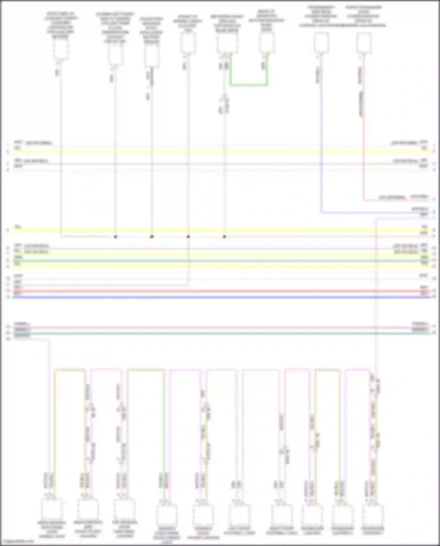 Wiring diagram bottom radiator blind drive for BMW 3 series G20/G21 facelift (2022-2024) (2 of 5)