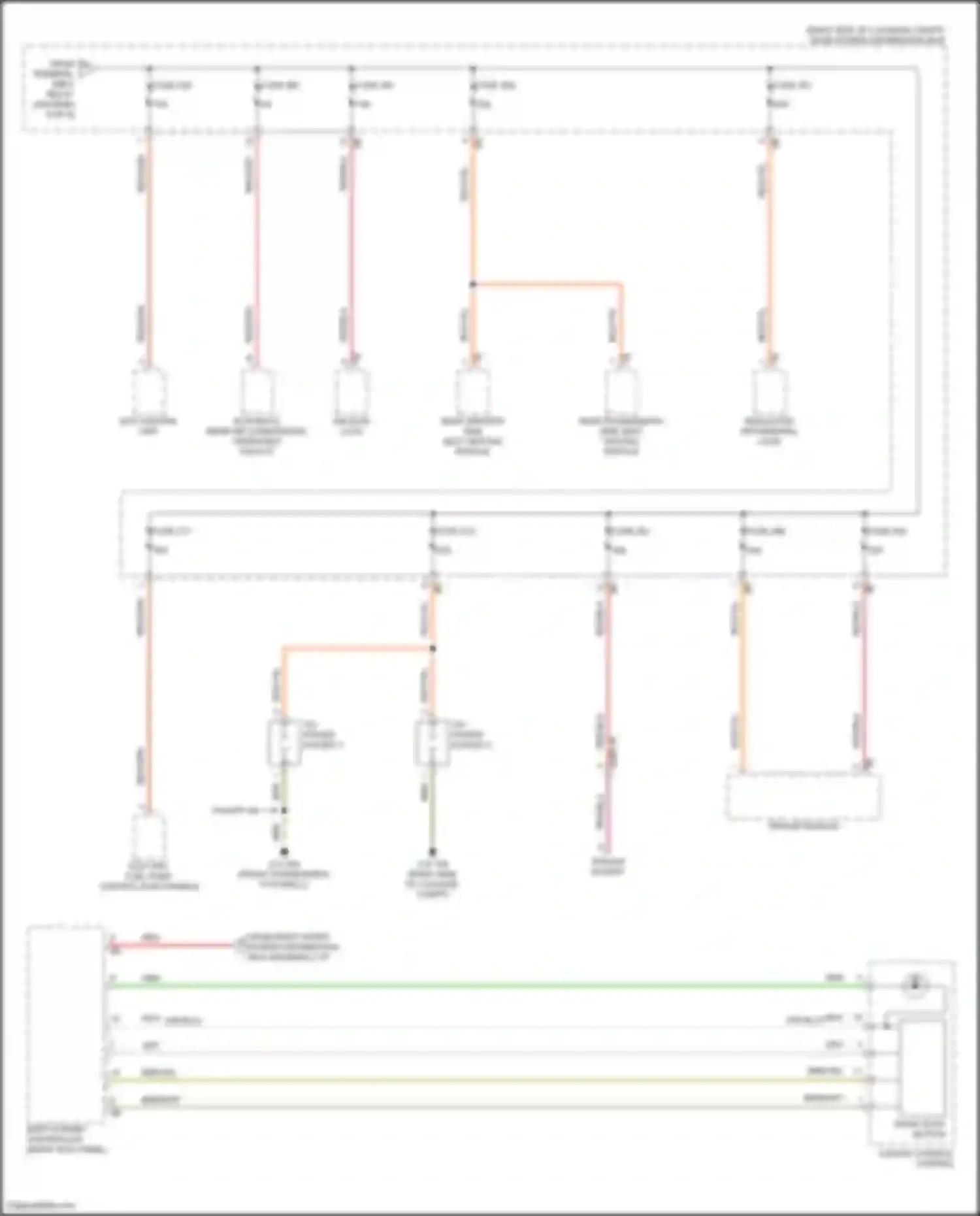 Wiring diagram center console control for BMW 3 series G20/G21 facelift (2022-2024) (7 of 9)