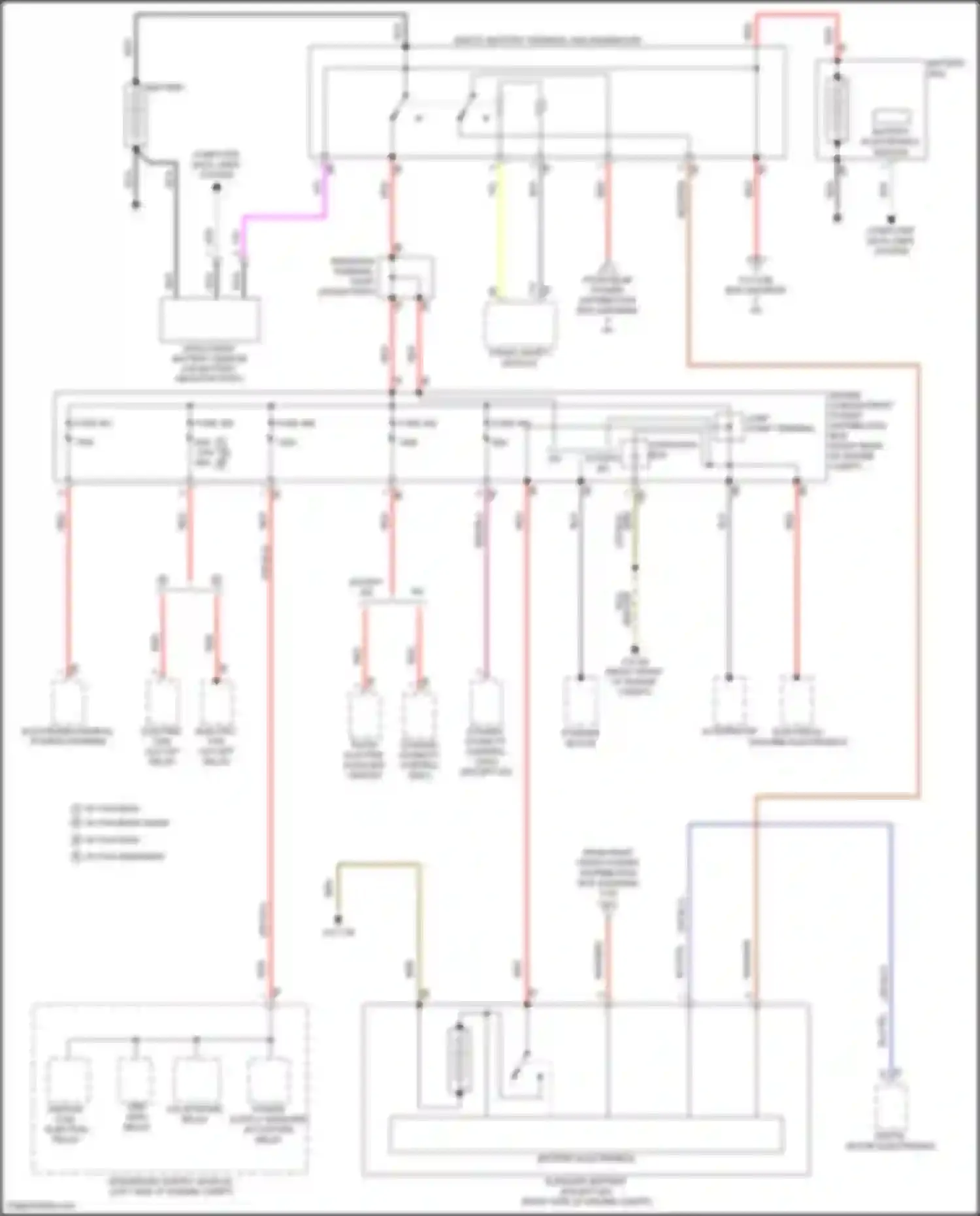 Wiring diagram electromechanical power steering for BMW 3 series G20/G21 facelift (2022-2024) (4 of 5)