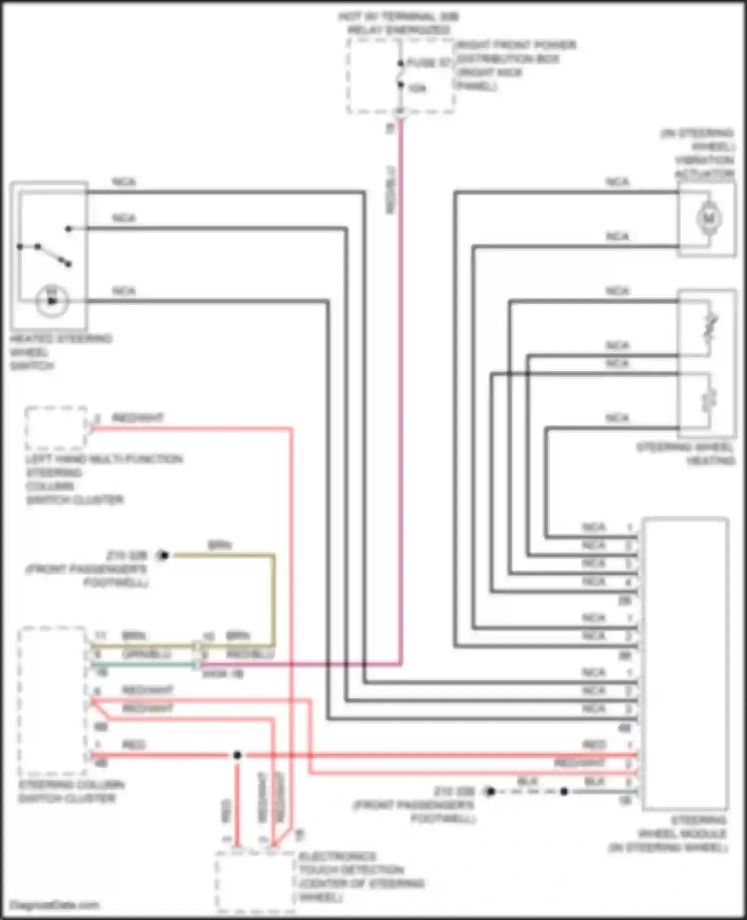 Wiring diagram electronics touch detection for BMW 3 series G20/G21 facelift (2022-2024) (2 of 2)