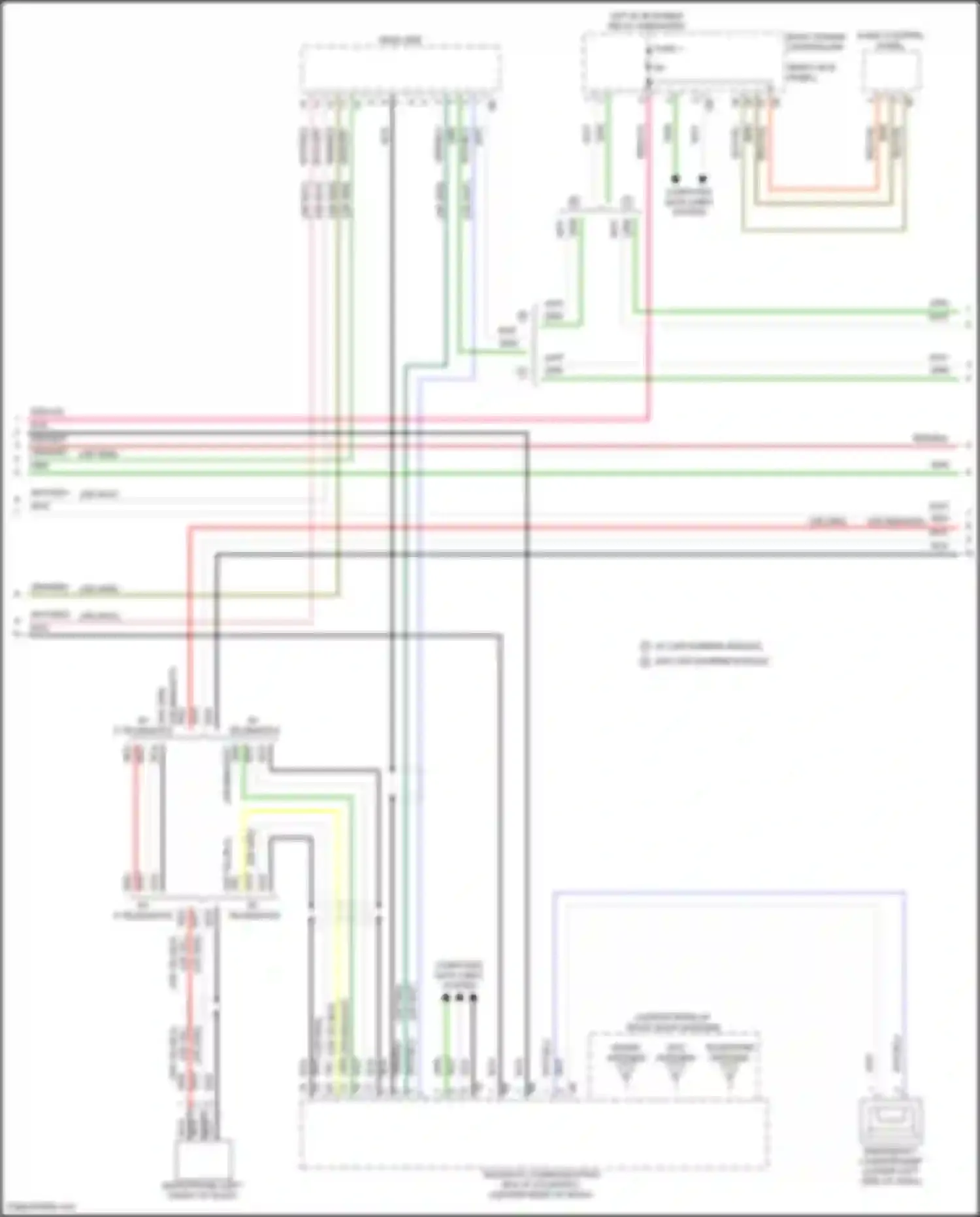 Wiring diagram emergency loudspeaker for BMW 3 series G20/G21 facelift (2022-2024) (4 of 12)