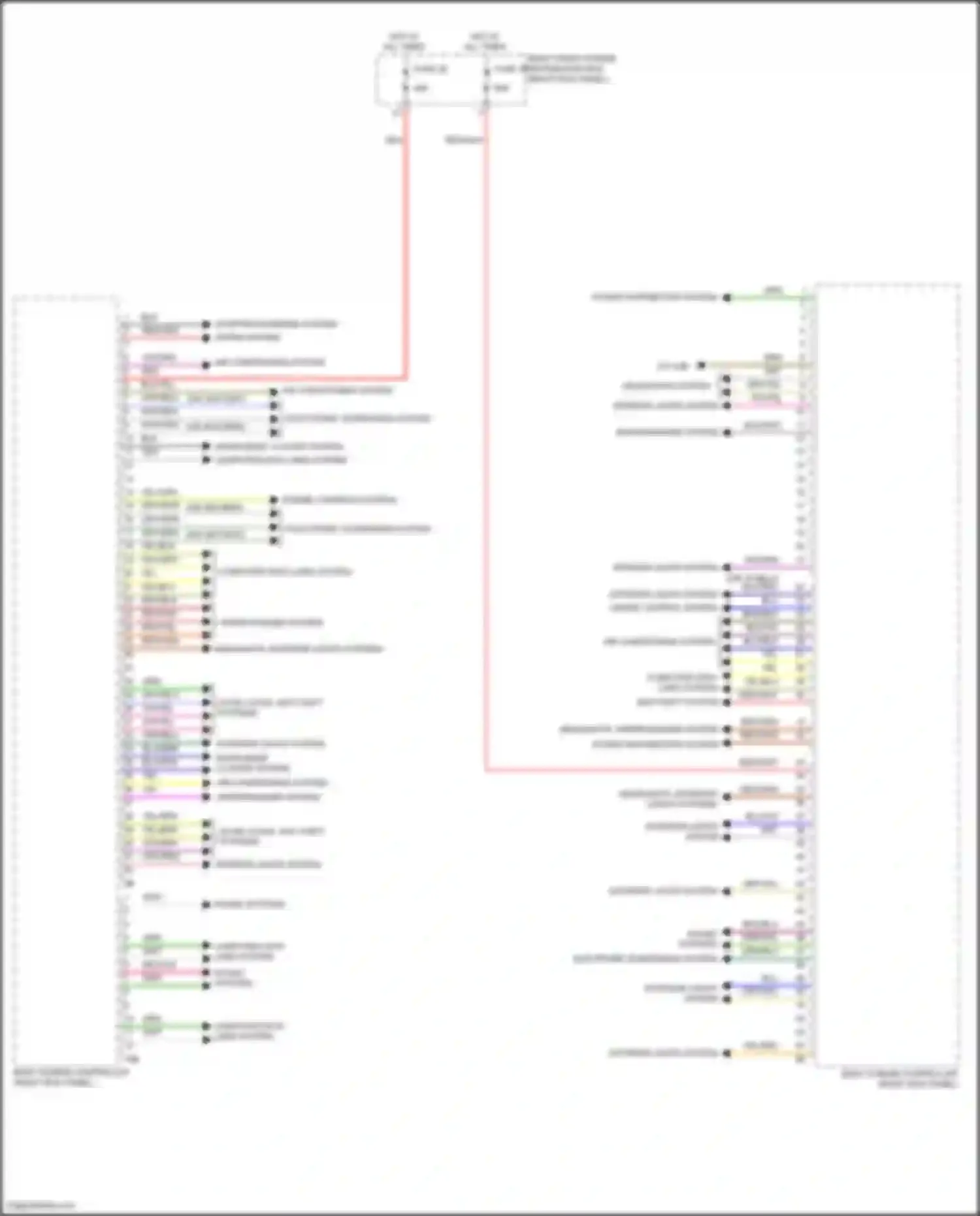 Wiring diagram engine controls system for BMW 3 series G20/G21 facelift (2022-2024) (1 of 2)