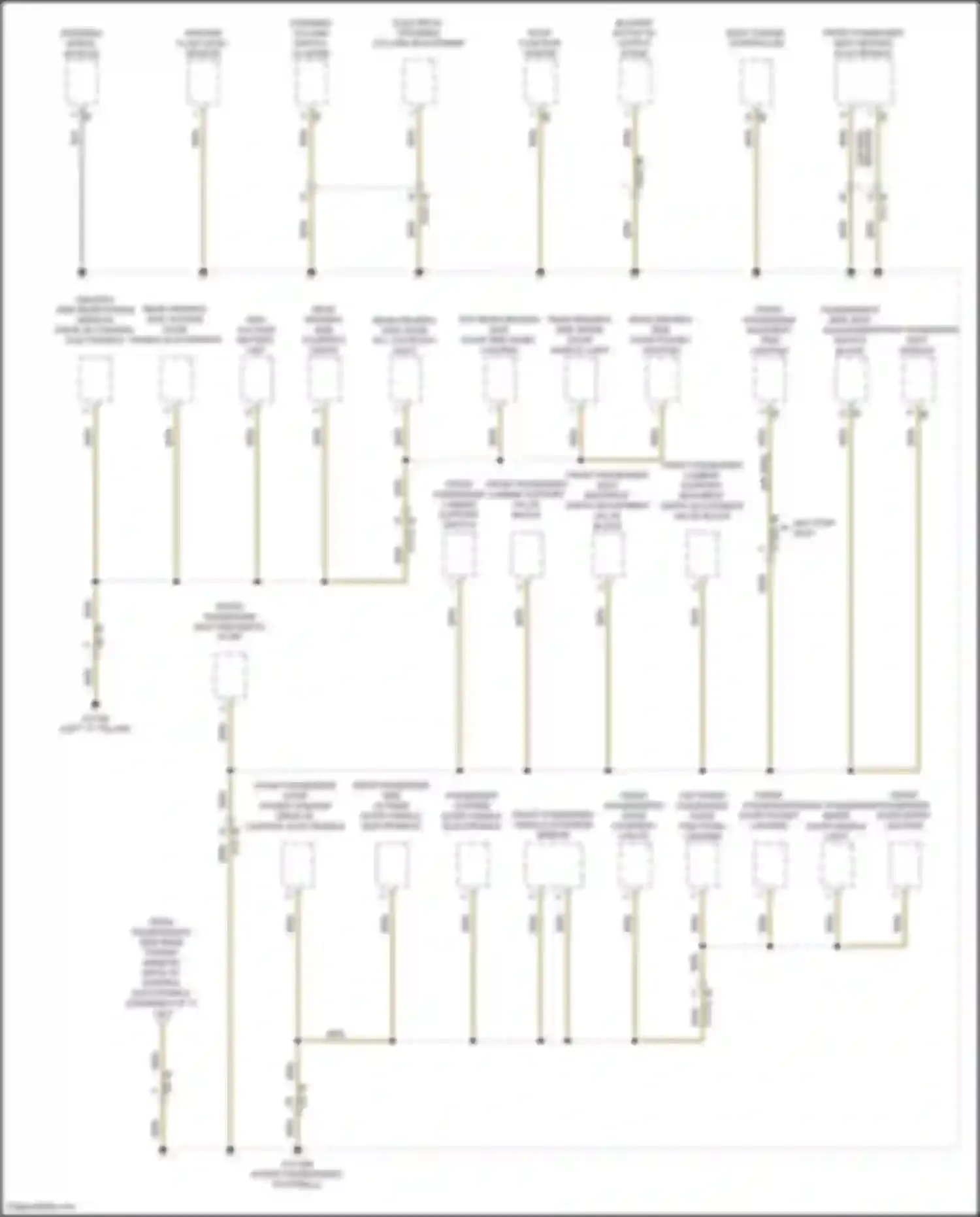 Wiring diagram front passenger backrest trim lighting for BMW 3 series G20/G21 facelift (2022-2024) (2 of 2)