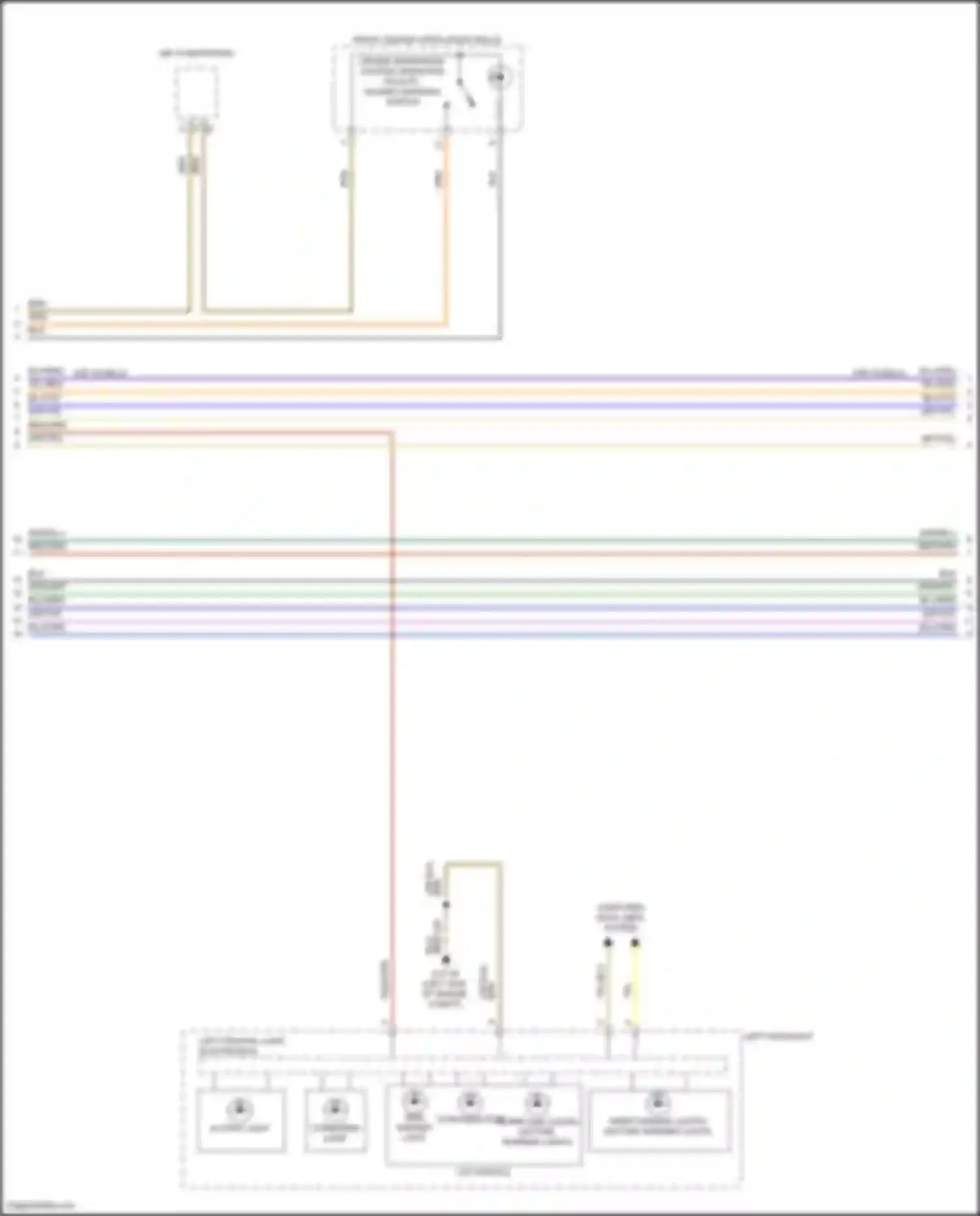 Wiring diagram inner parking lights/ daytime running lights for BMW 3 series G20/G21 facelift (2022-2024) (1 of 2)