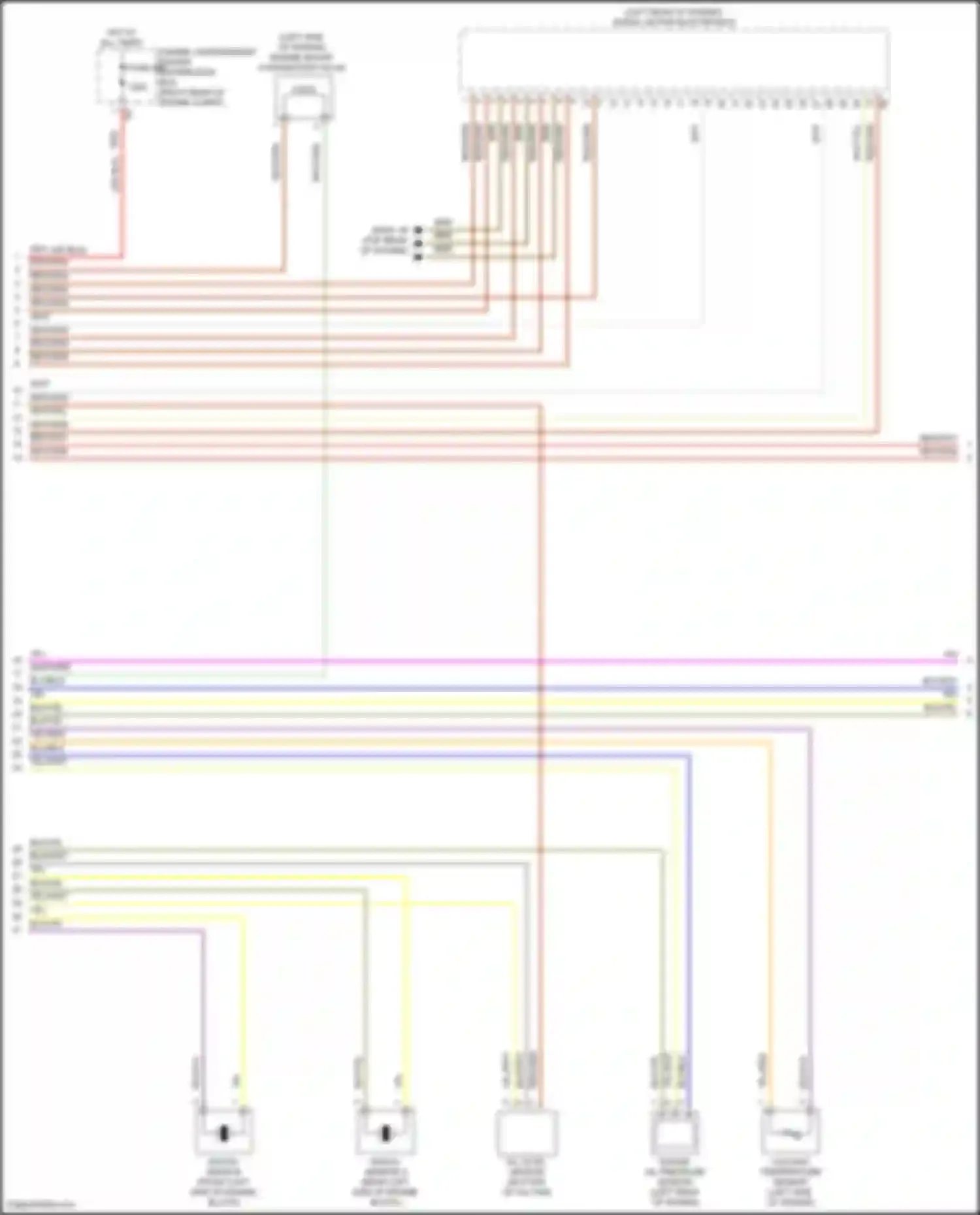 Wiring diagram knock sensor for BMW 3 series G20/G21 facelift (2022-2024) (1 of 1)