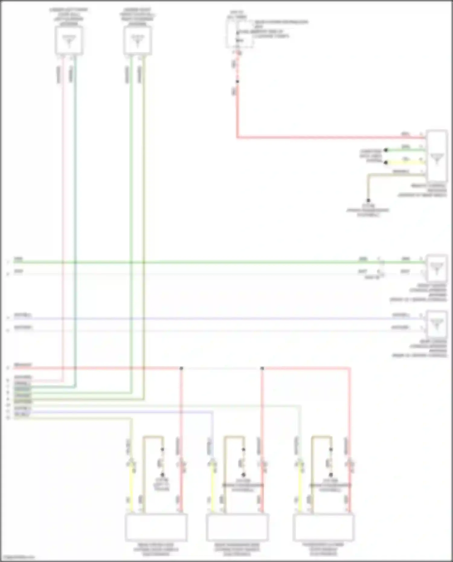 Wiring diagram left "c" pillar) for BMW 3 series G20/G21 facelift (2022-2024) (1 of 9)