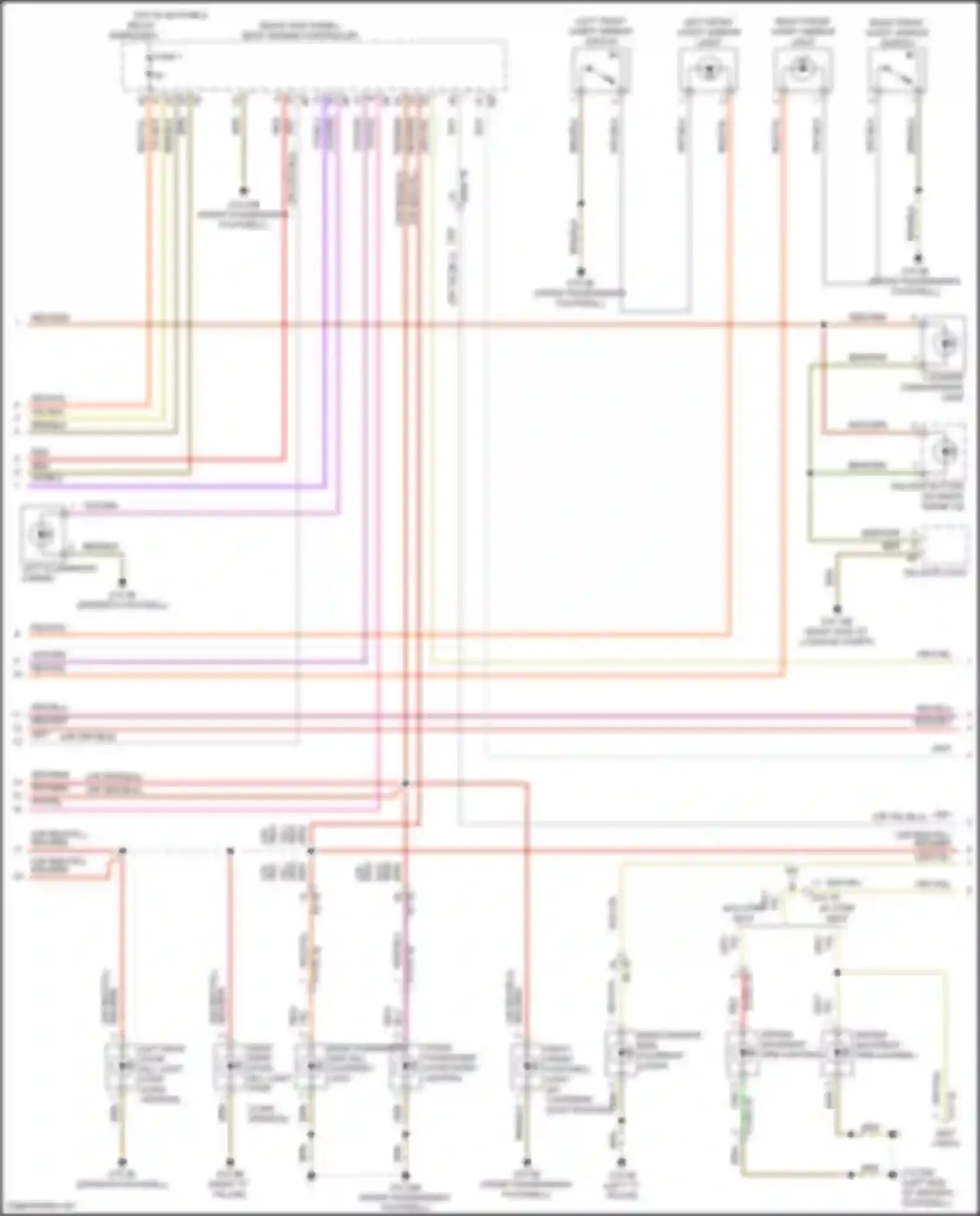 Wiring diagram left "c" pillar) for BMW 3 series G20/G21 facelift (2022-2024) (2 of 9)