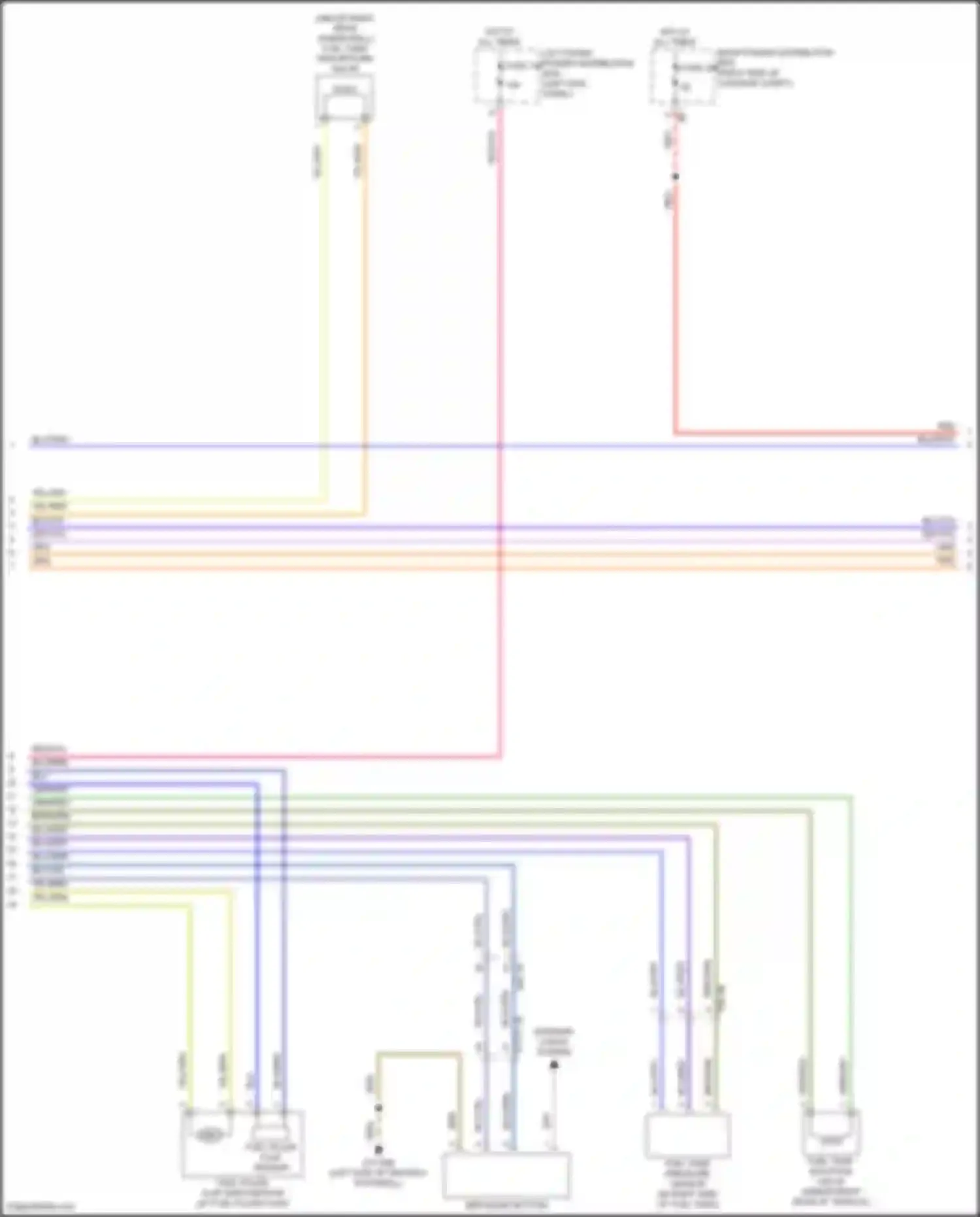 Wiring diagram left front power distribution box for BMW 3 series G20/G21 facelift (2022-2024) (4 of 5)