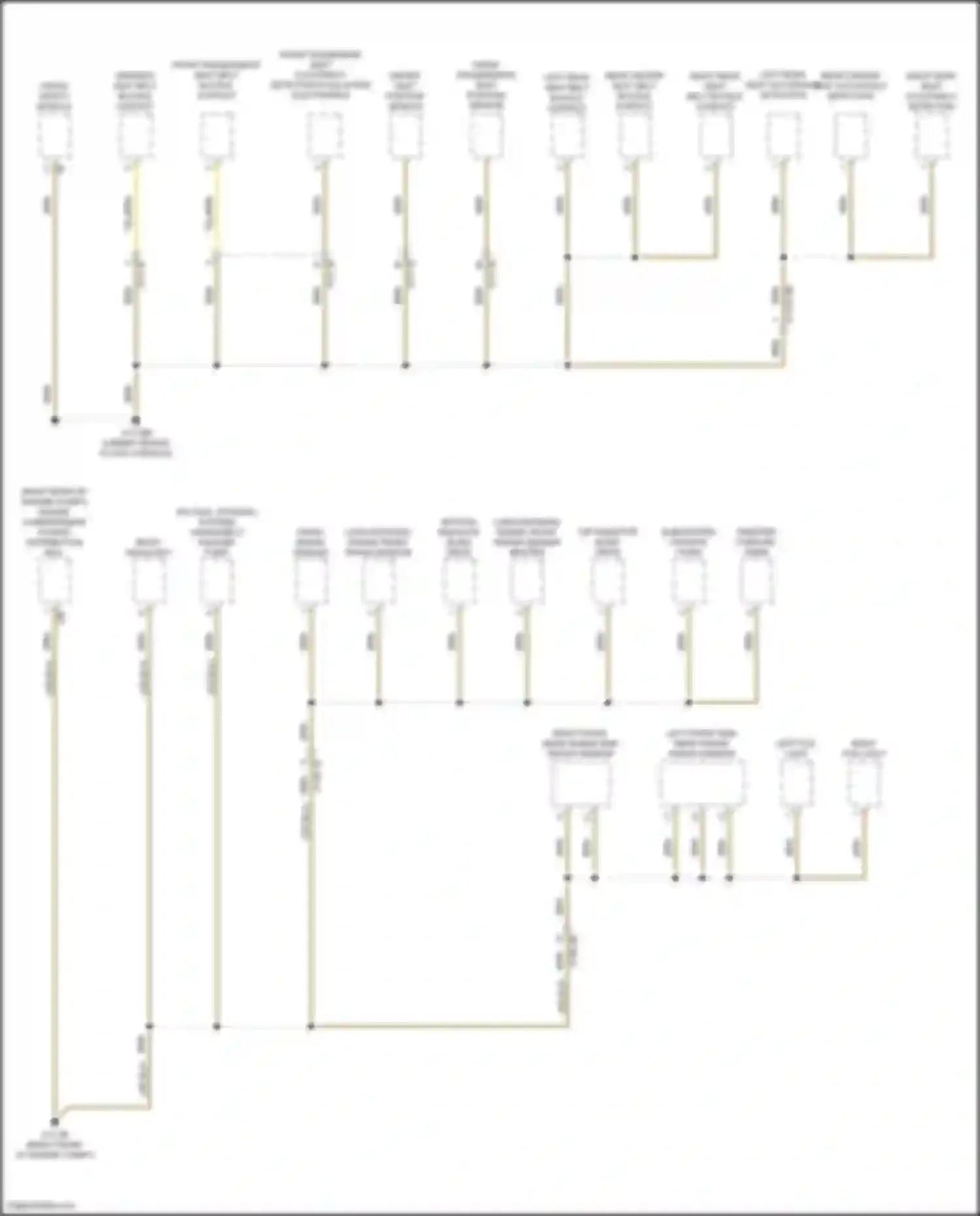 Wiring diagram left front side near range radar sensor for BMW 3 series G20/G21 facelift (2022-2024) (2 of 3)