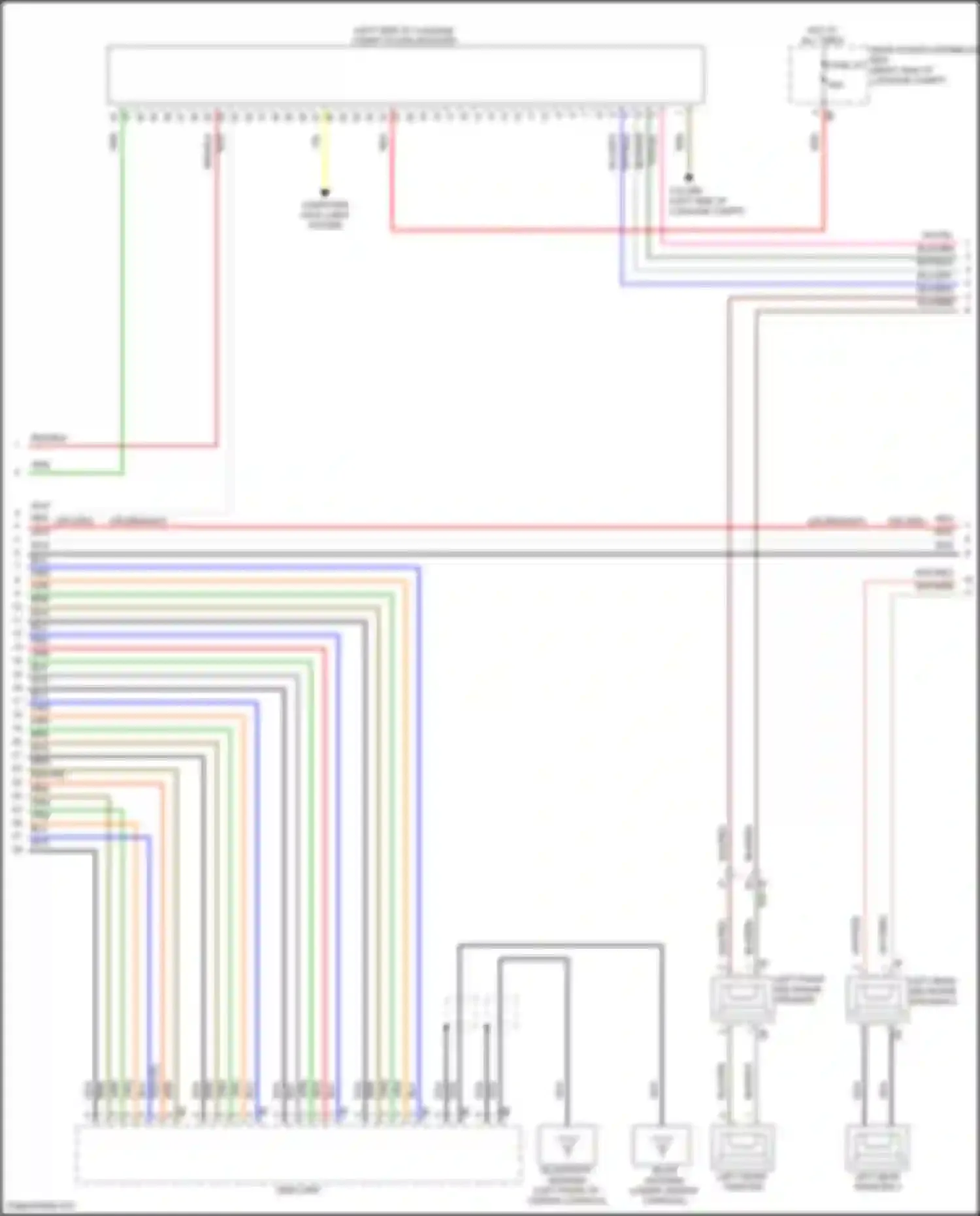Wiring diagram left front tweeter for BMW 3 series G20/G21 facelift (2022-2024) (3 of 8)
