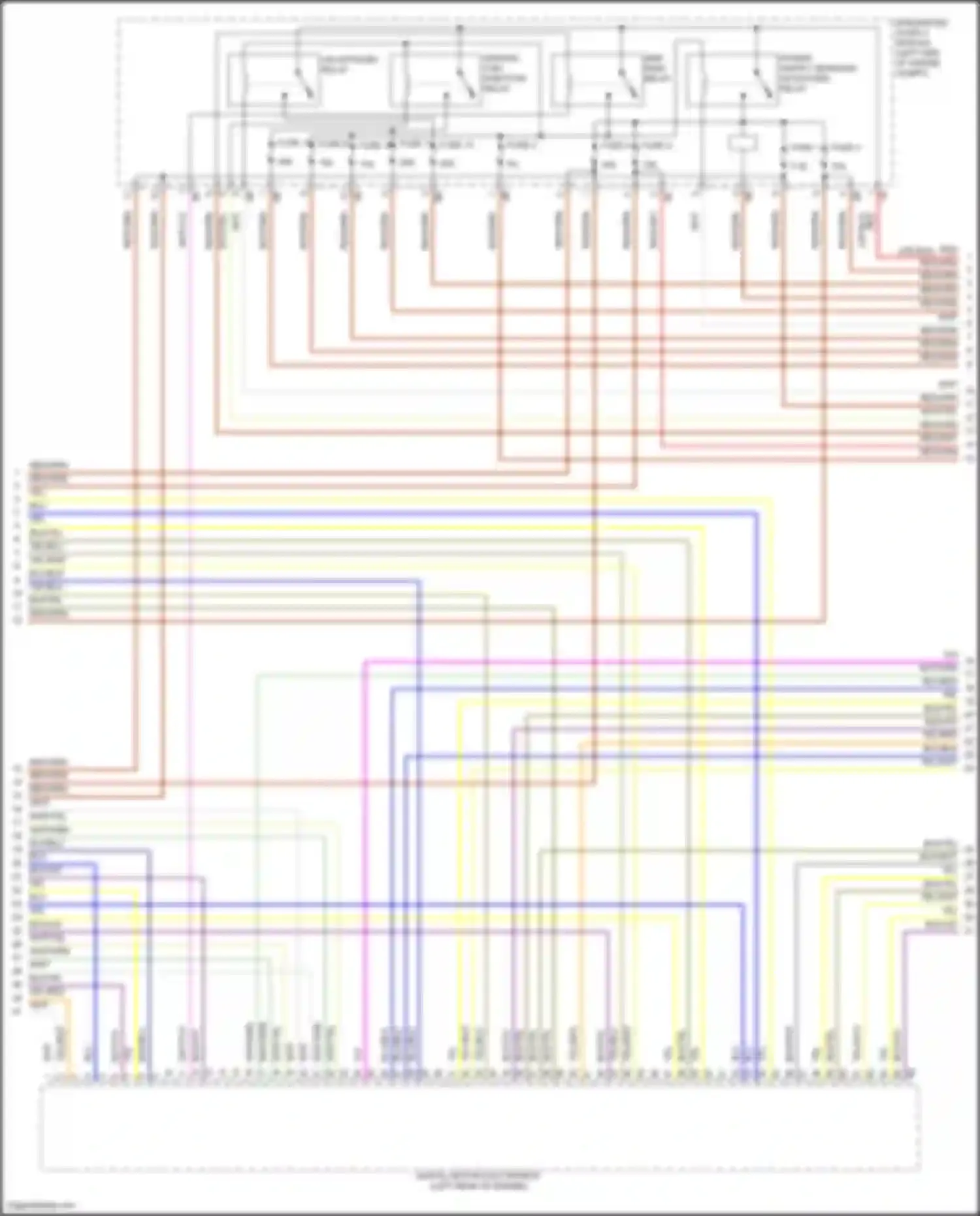 Wiring diagram power supply sensors/ actuators relay for BMW 3 series G20/G21 facelift (2022-2024) (2 of 2)