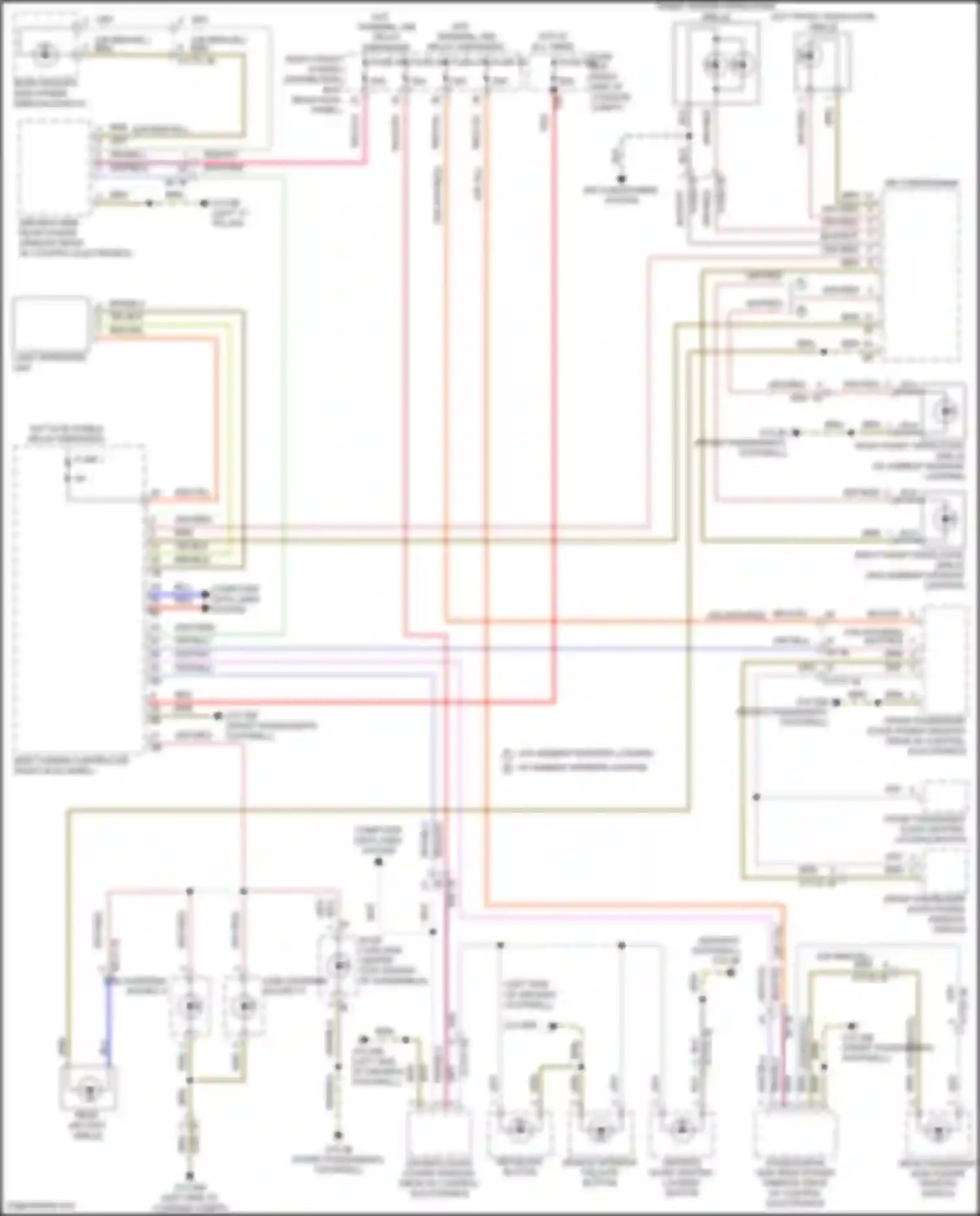 Wiring diagram rear driver's side power window switch for BMW 3 series G20/G21 facelift (2022-2024) (1 of 1)
