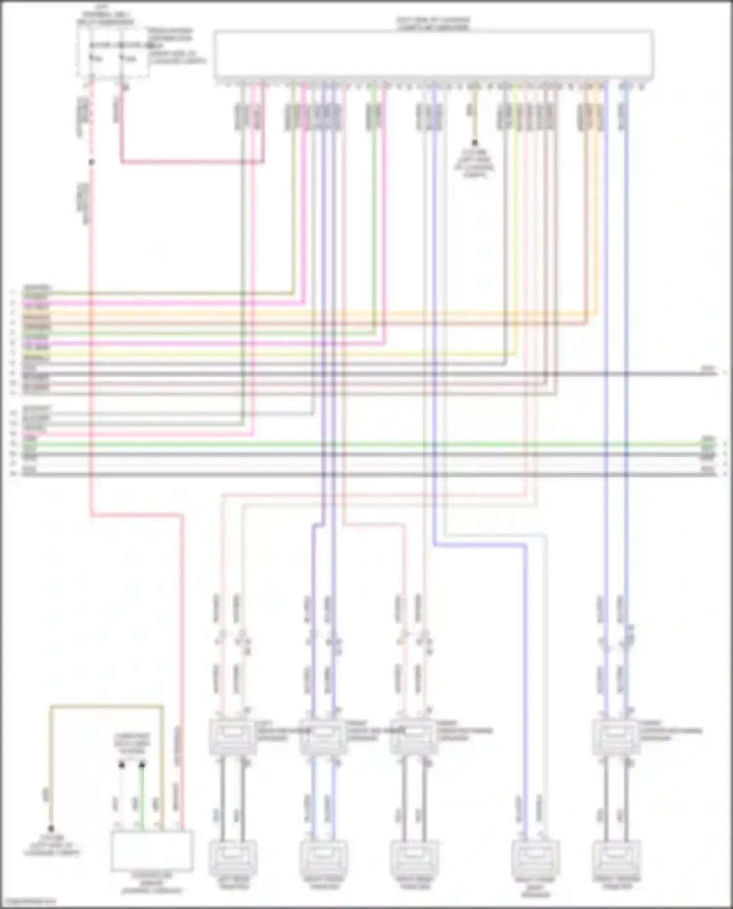 Wiring diagram rear power distribution box for BMW 3 series G20/G21 facelift (2022-2024) (13 of 83)