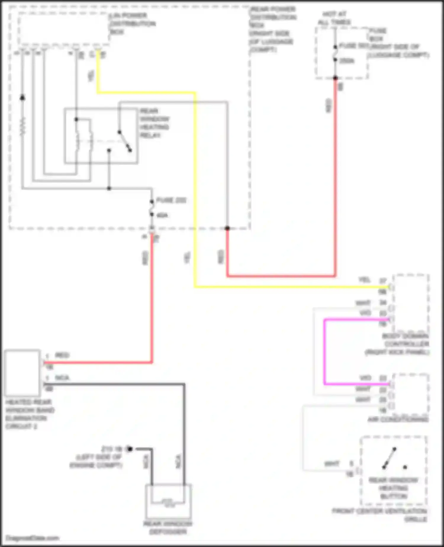 Wiring diagram red for BMW 3 series G20/G21 facelift (2022-2024) (80 of 135)