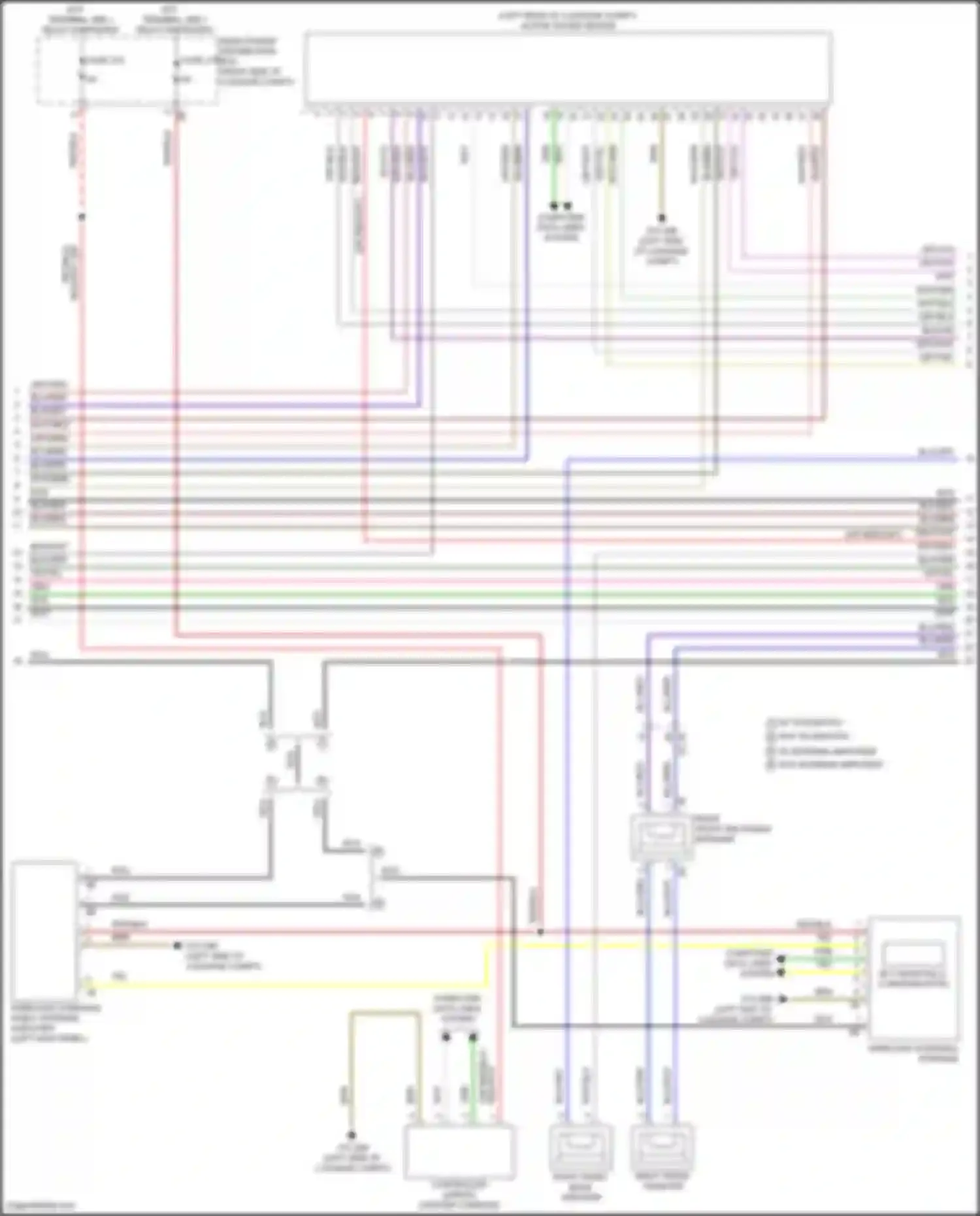 Wiring diagram right front tweeter for BMW 3 series G20/G21 facelift (2022-2024) (1 of 8)