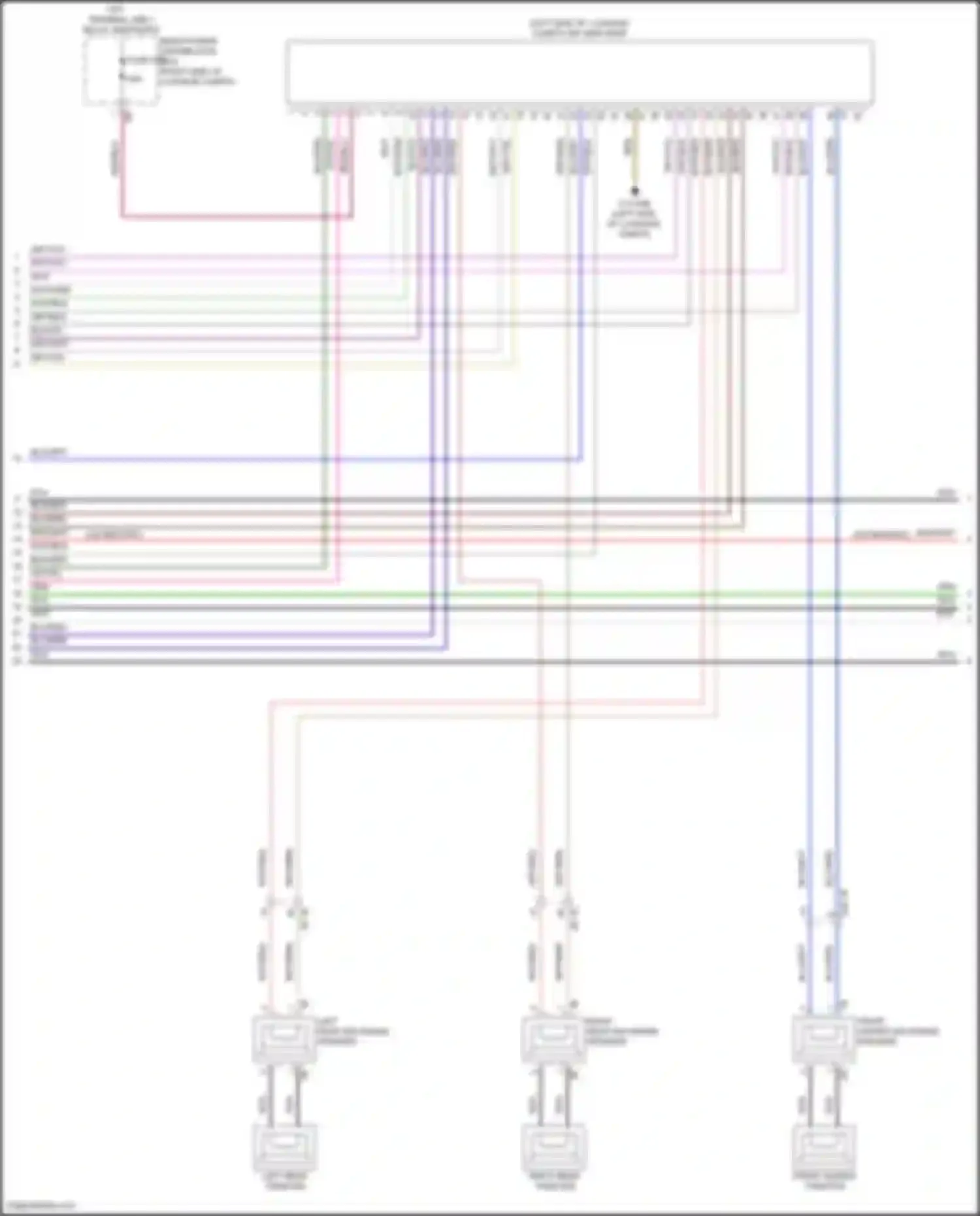 Wiring diagram right rear mid-range speaker for BMW 3 series G20/G21 facelift (2022-2024) (2 of 14)