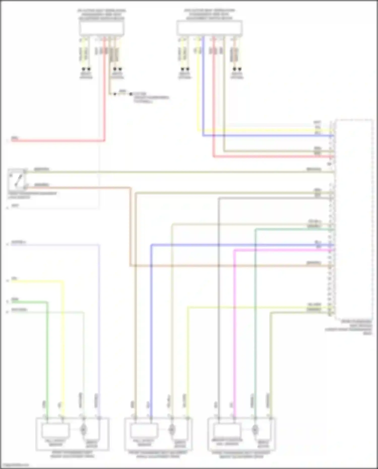 Wiring diagram seats system for BMW 3 series G20/G21 facelift (2022-2024) (6 of 6)