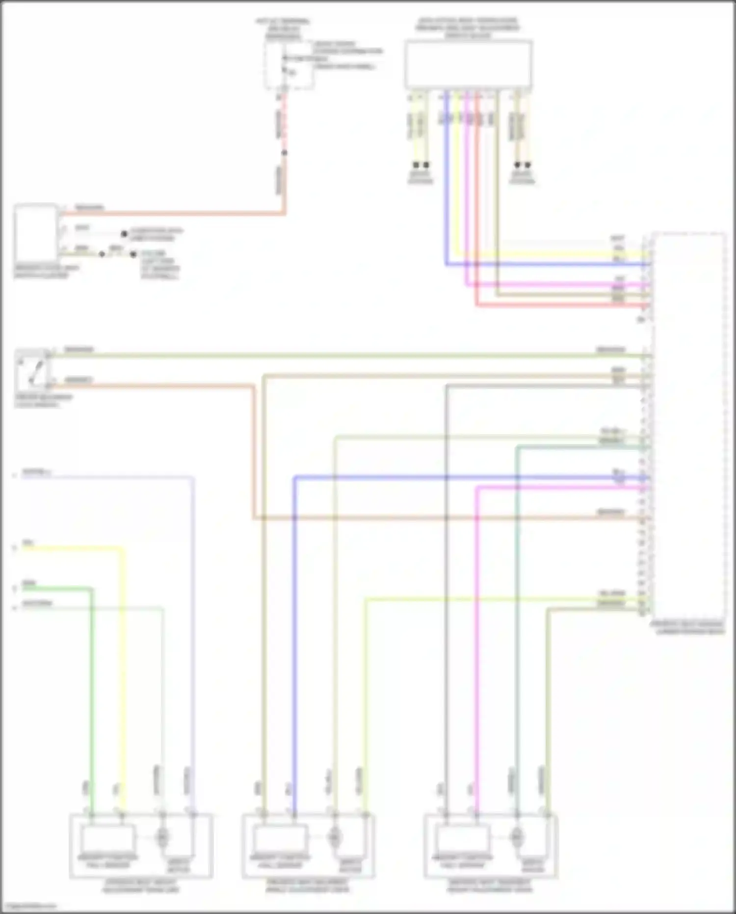 Wiring diagram servo motor for BMW 3 series G20/G21 facelift (2022-2024) (2 of 4)