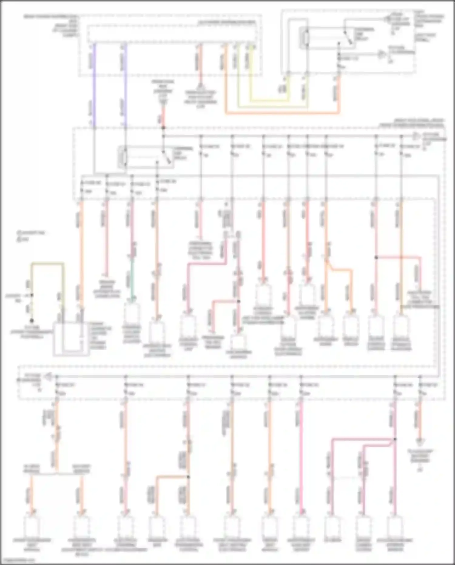Wiring diagram vertical dynamics platform for BMW 3 series G20/G21 facelift (2022-2024) (4 of 4)