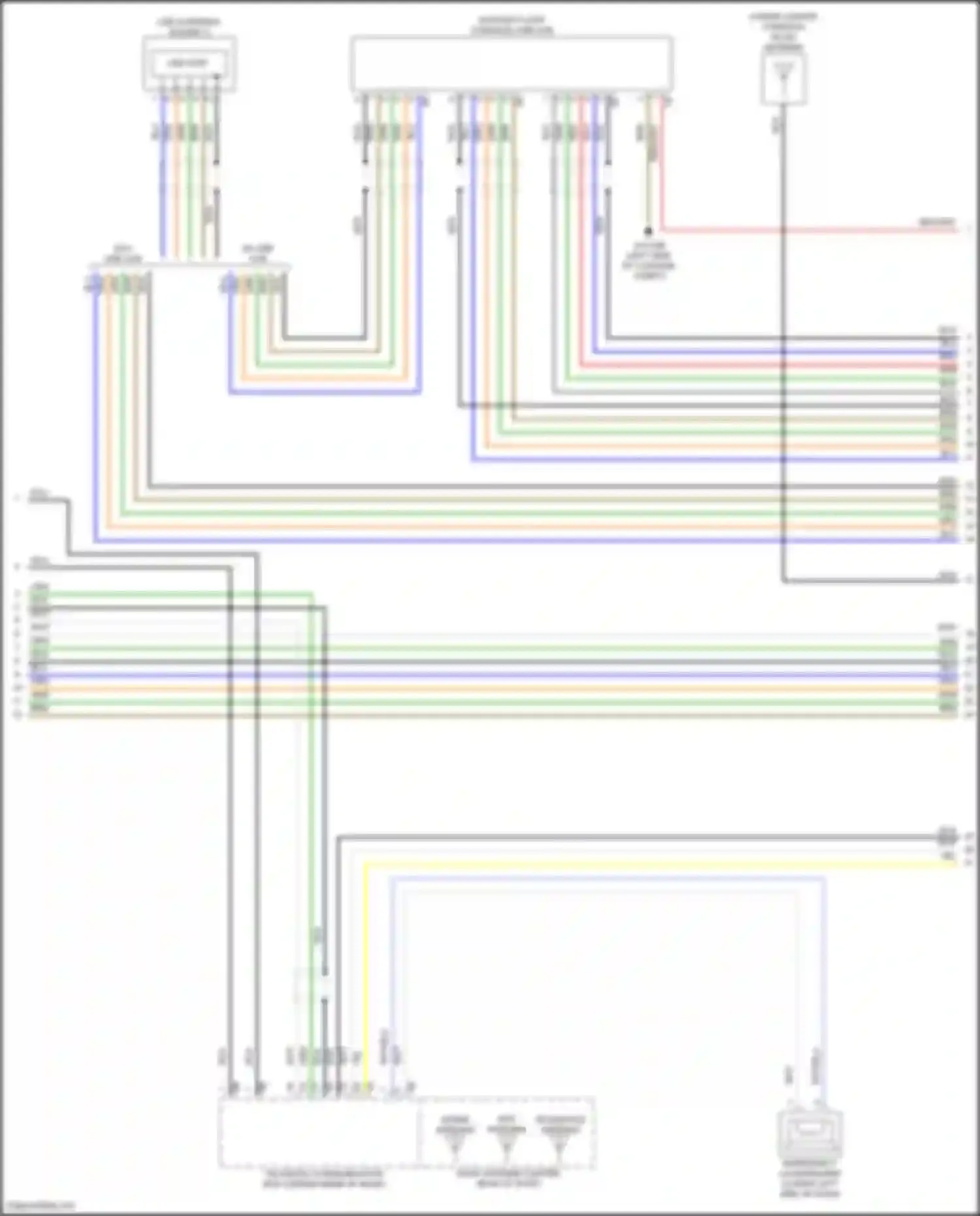 Wiring diagram wlan antenna for BMW 3 series G20/G21 facelift (2022-2024) (1 of 14)