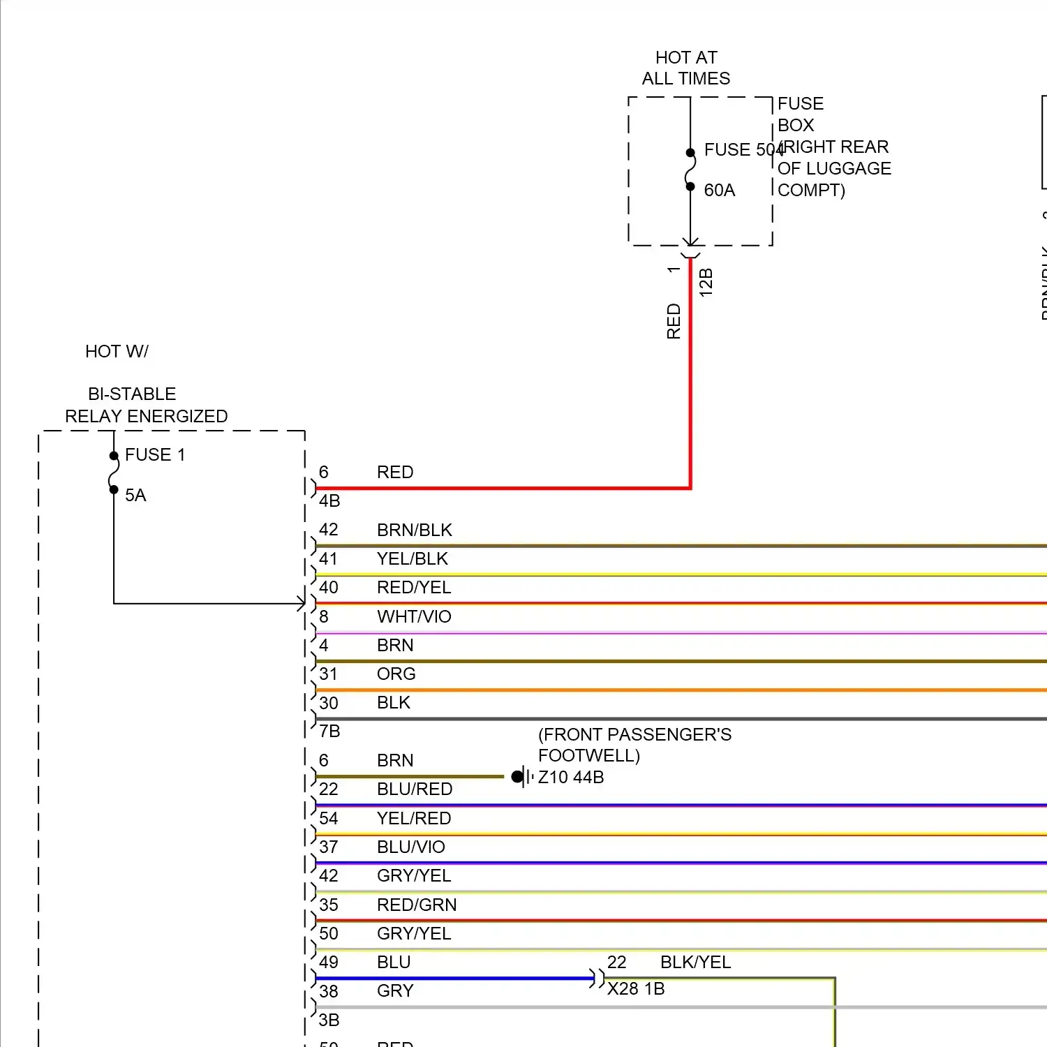 demo - Exterior lamps circuit (1 of 4) Exterior lamps circuit (1 of 4)