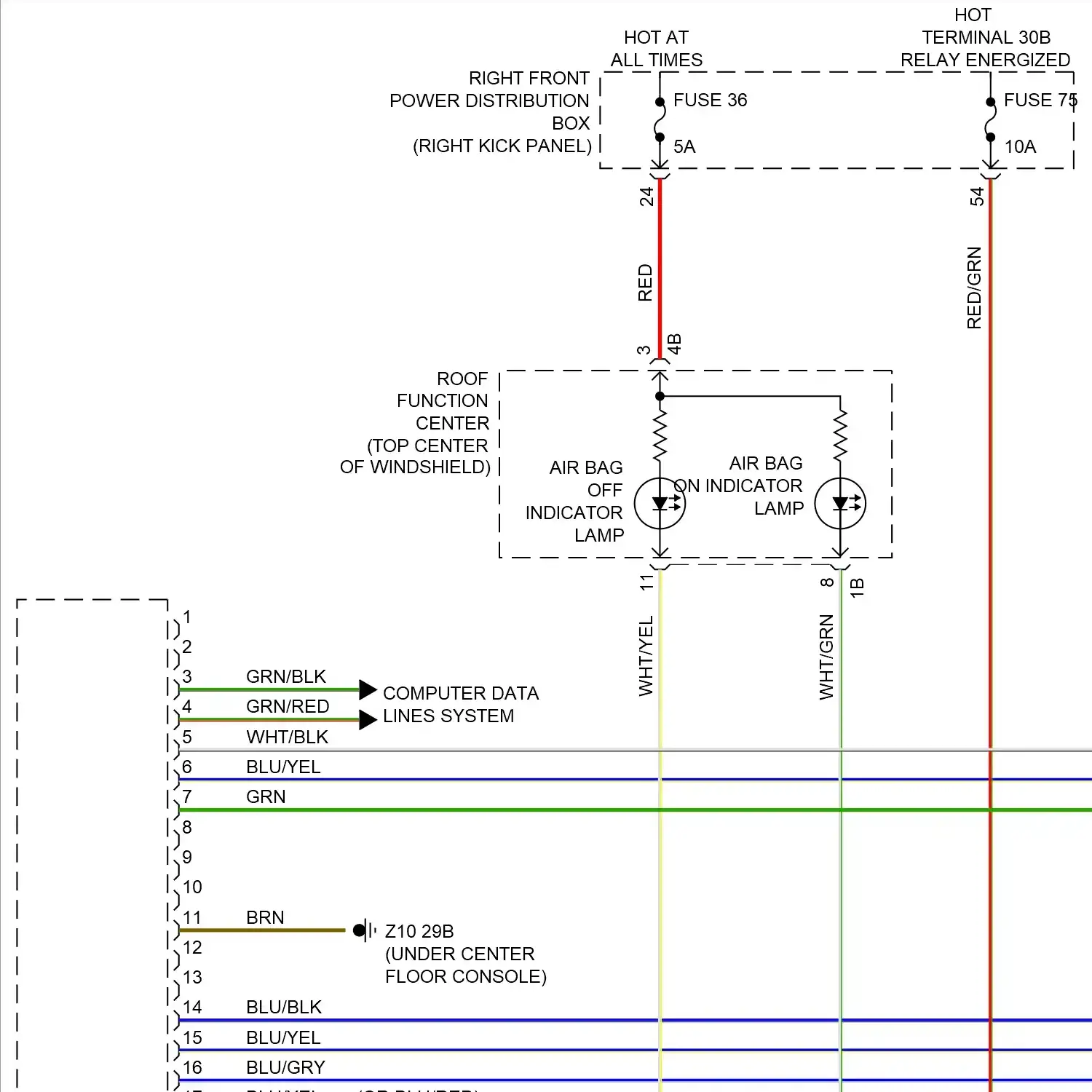 demo - Supplemental restraints circuit (1 of 4) Supplemental restraints circuit (1 of 4)
