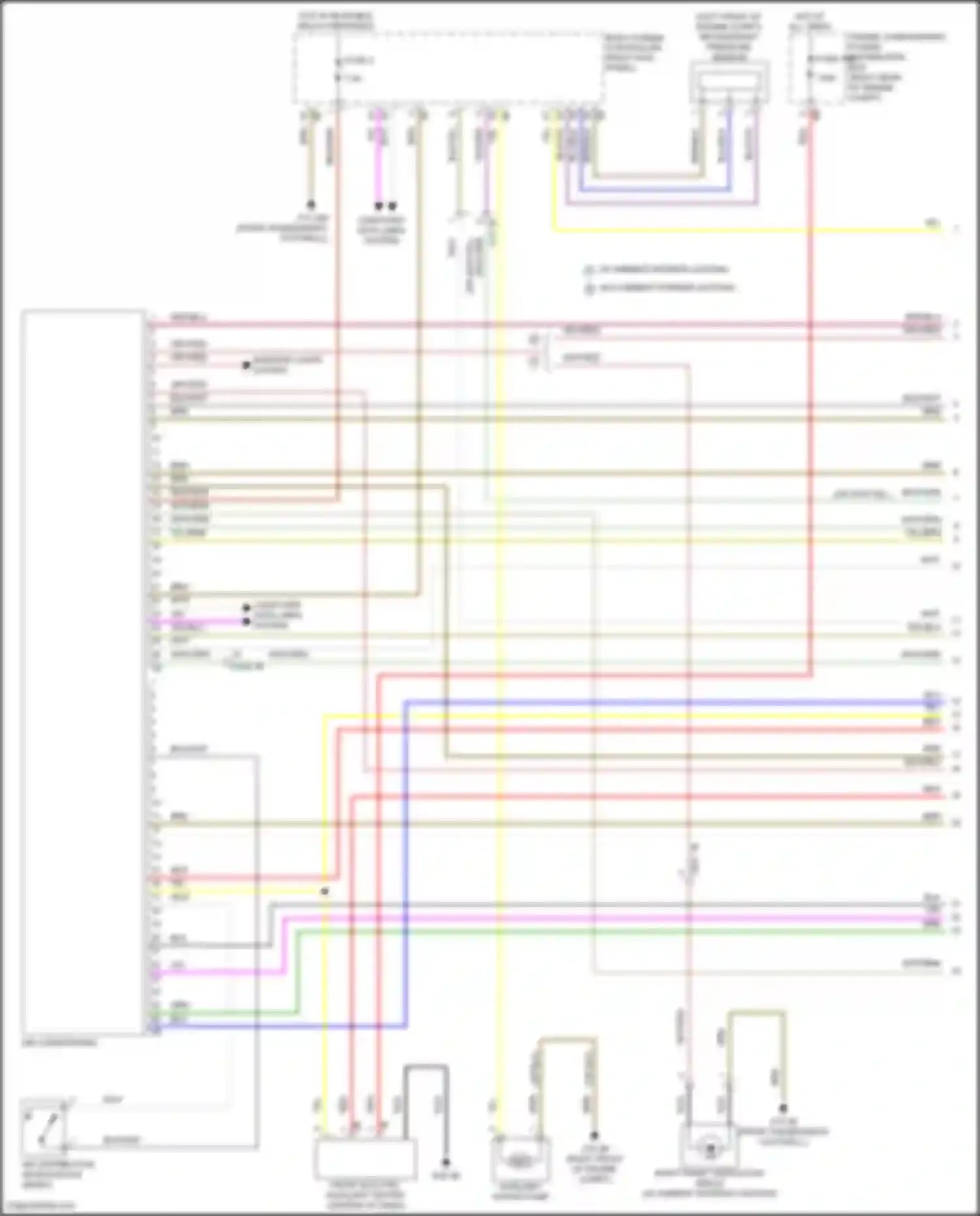 Wiring diagram auxiliary water pump for BMW 3 series G20/G21 (2018-2023) (1 of 2)
