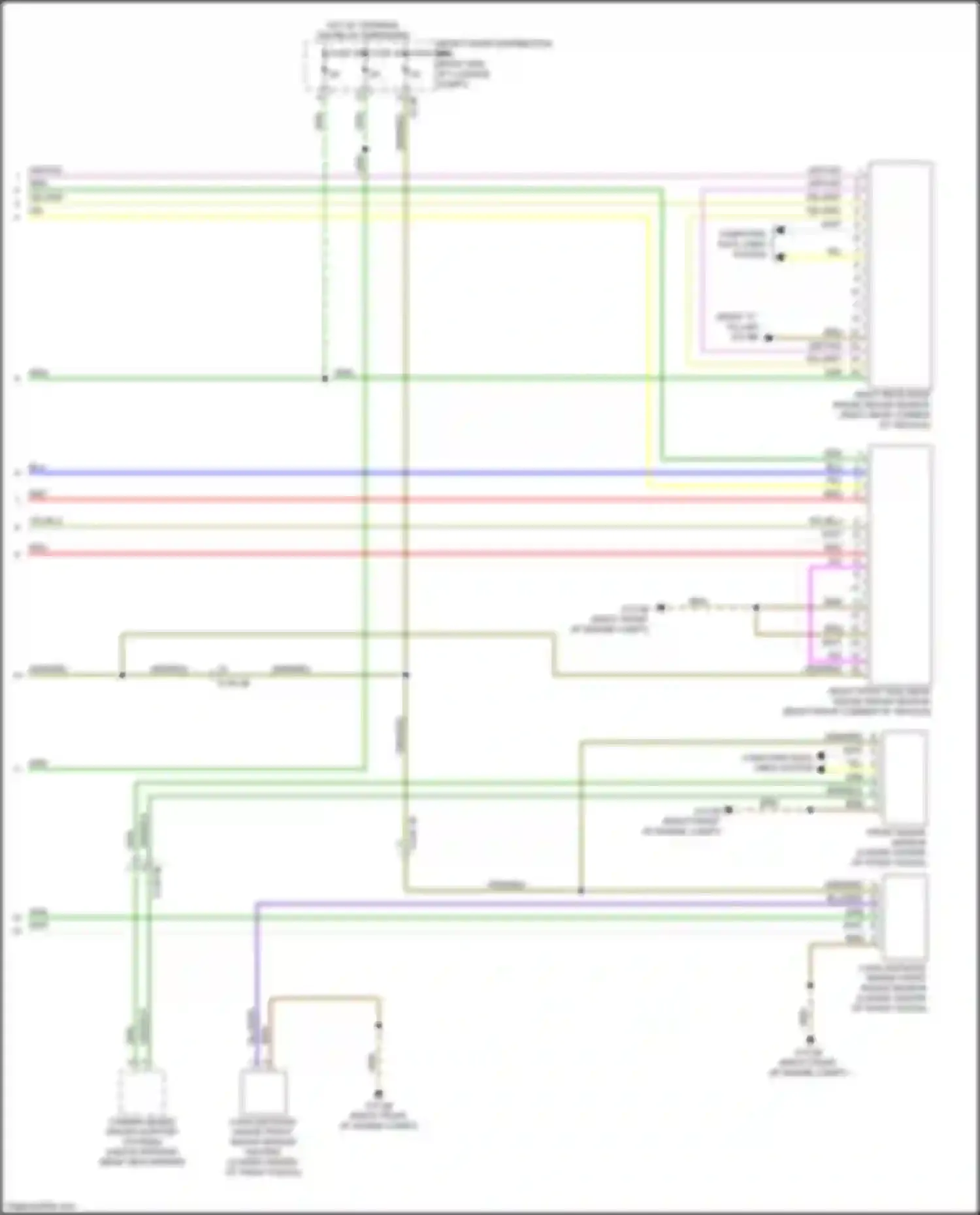 Wiring diagram camera based driver support systems for BMW 3 series G20/G21 (2018-2023) (1 of 4)