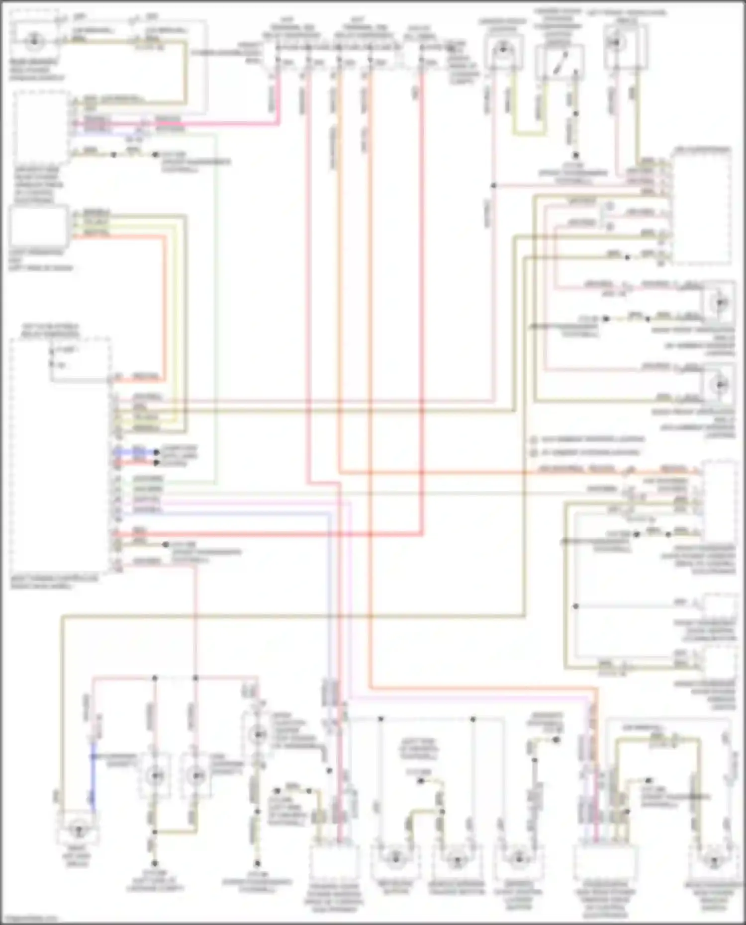 Wiring diagram center stack lighting for BMW 3 series G20/G21 (2018-2023) (2 of 2)