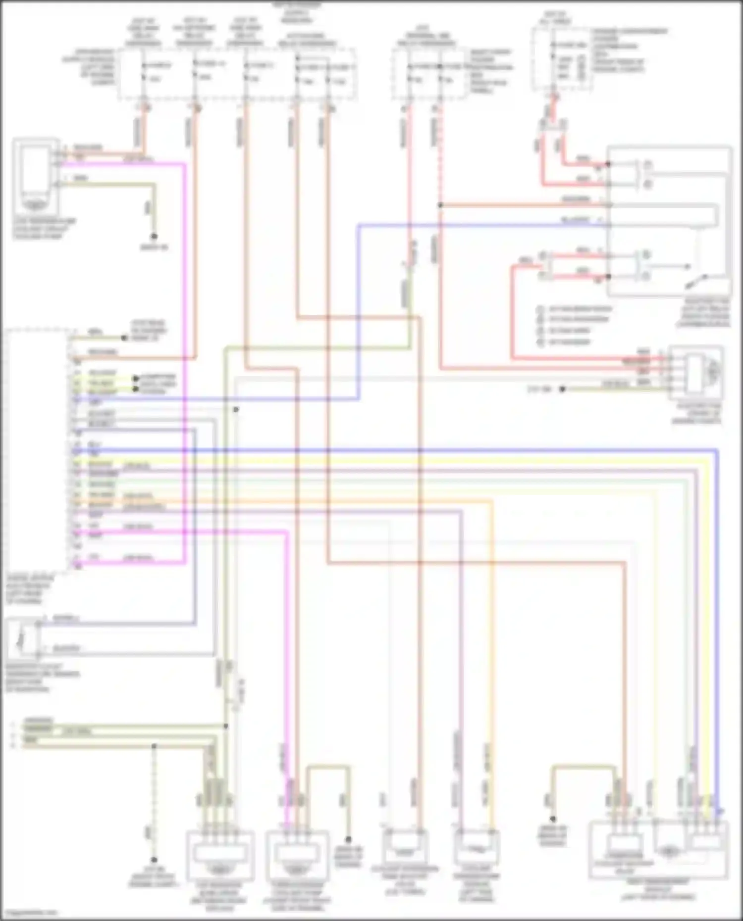 Wiring diagram coolant temperature sensor for BMW 3 series G20/G21 (2018-2023) (1 of 3)