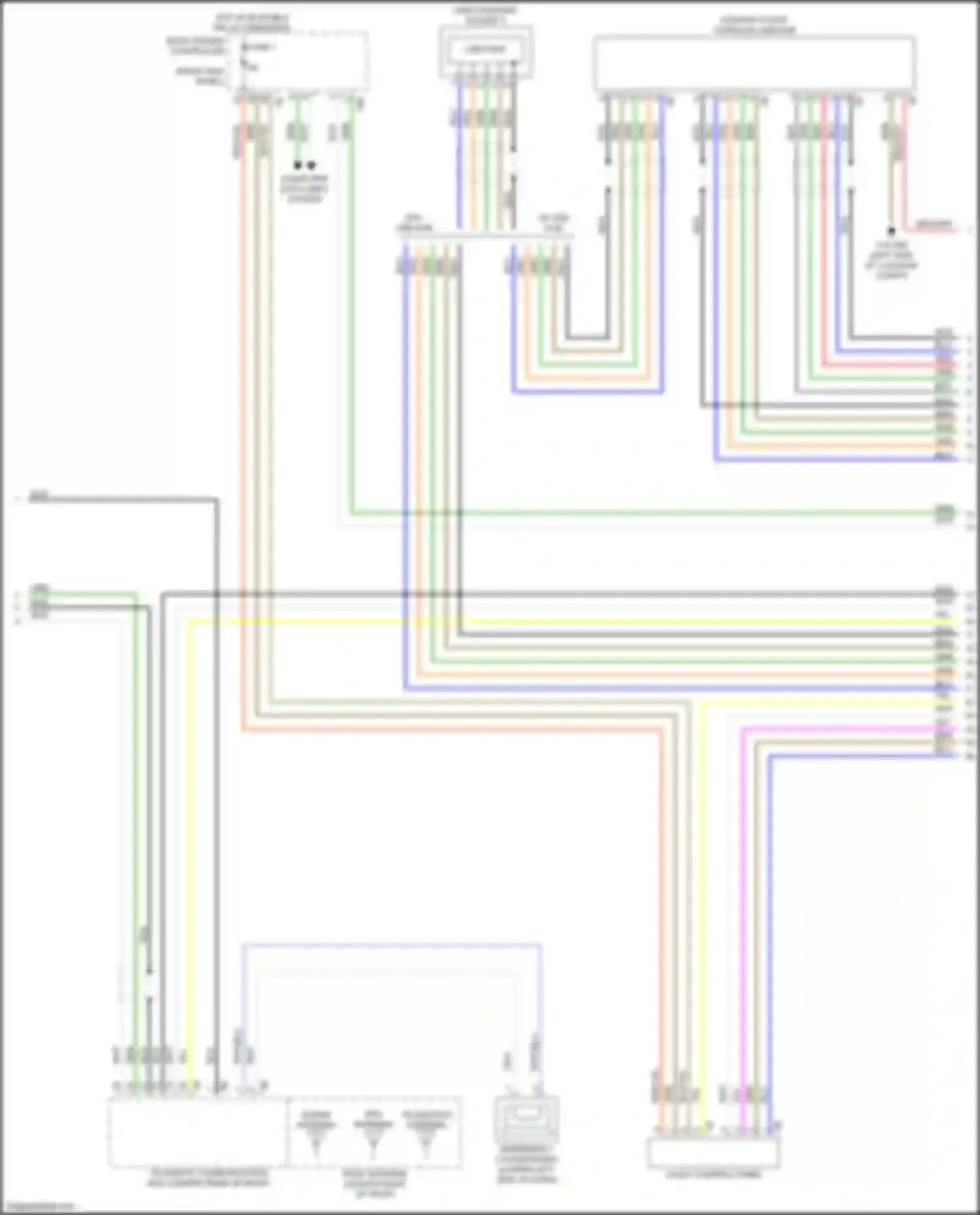Wiring diagram emergency loudspeaker for BMW 3 series G20/G21 (2018-2023) (2 of 12)