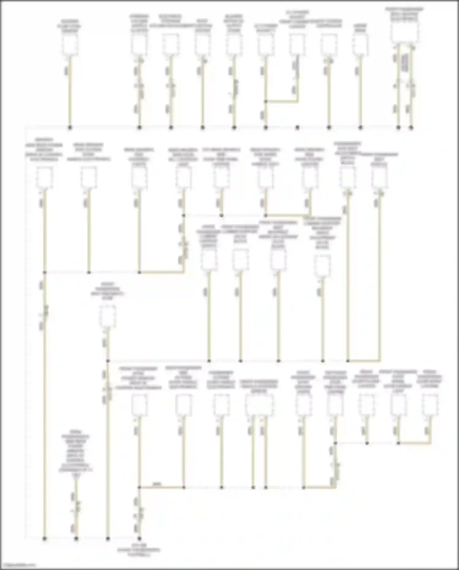 Wiring diagram front passenger door entry lighting for BMW 3 series G20/G21 (2018-2023) (2 of 2)