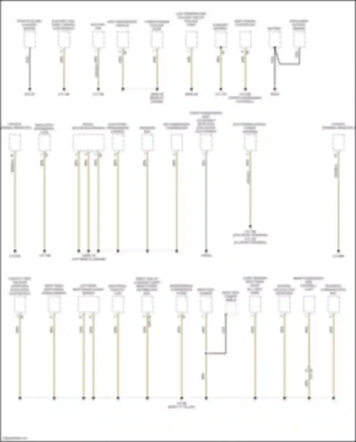 Wiring diagram front passenger's seat occupancy detection evaluation electronics for BMW 3 series G20/G21 (2018-2023) (2 of 2)