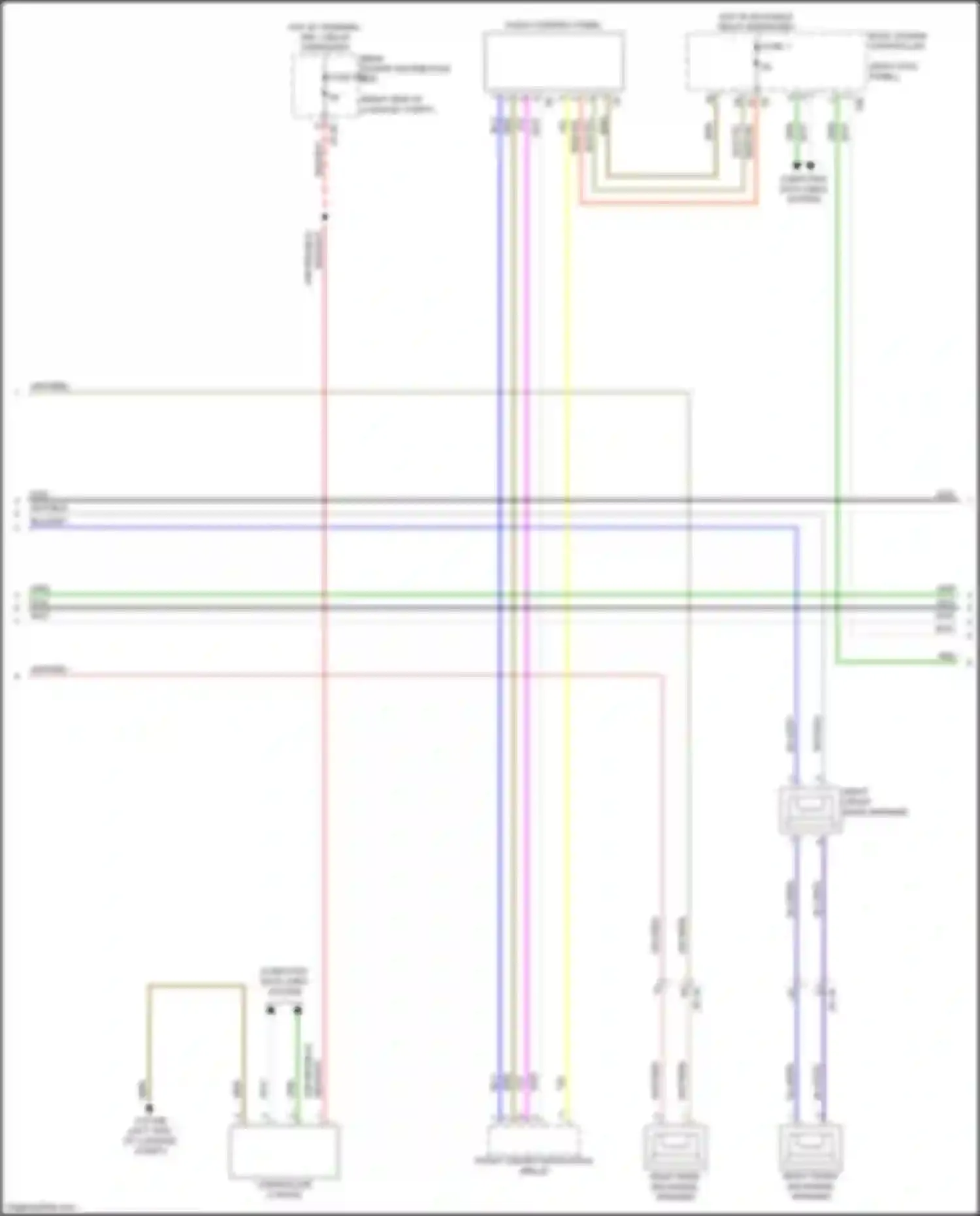 Wiring diagram hot w/ bi-stable relay energized for BMW 3 series G20/G21 (2018-2023) (12 of 24)