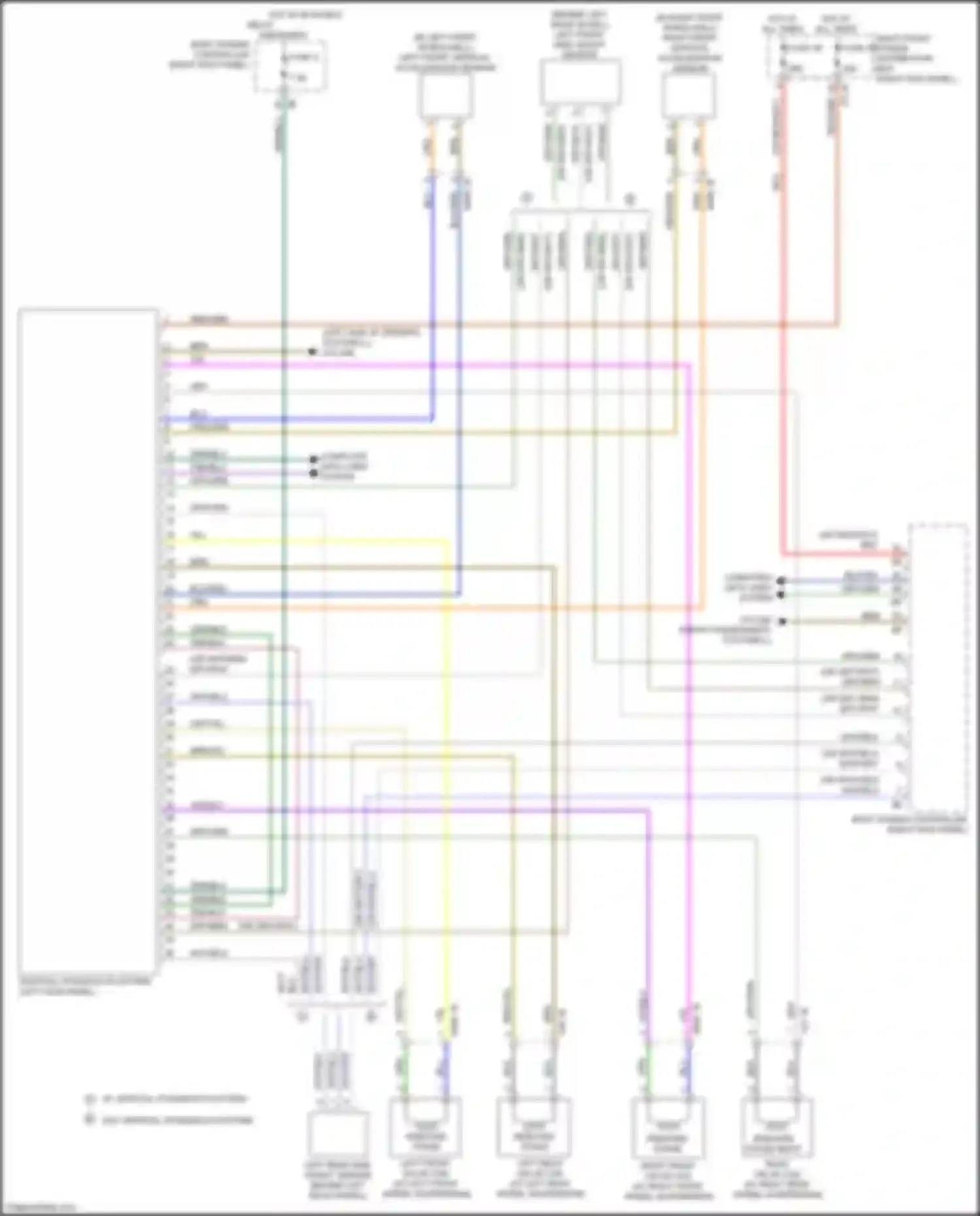 Wiring diagram left front valve coil for BMW 3 series G20/G21 (2018-2023) (1 of 1)