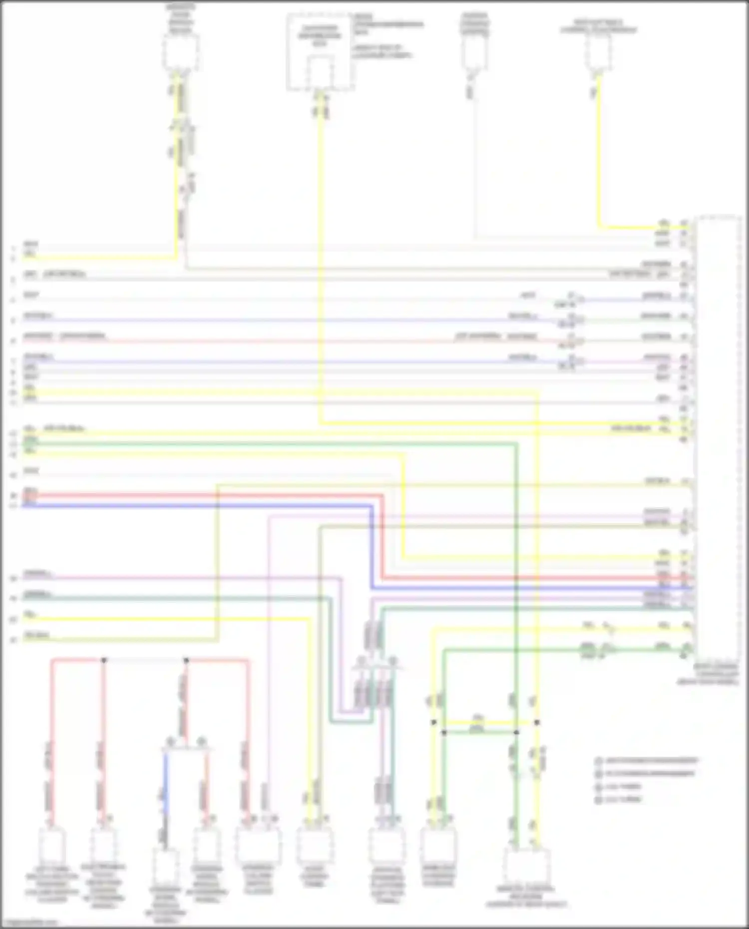 Wiring diagram left-hand multi-function steering column switch cluster for BMW 3 series G20/G21 (2018-2023) (1 of 2)