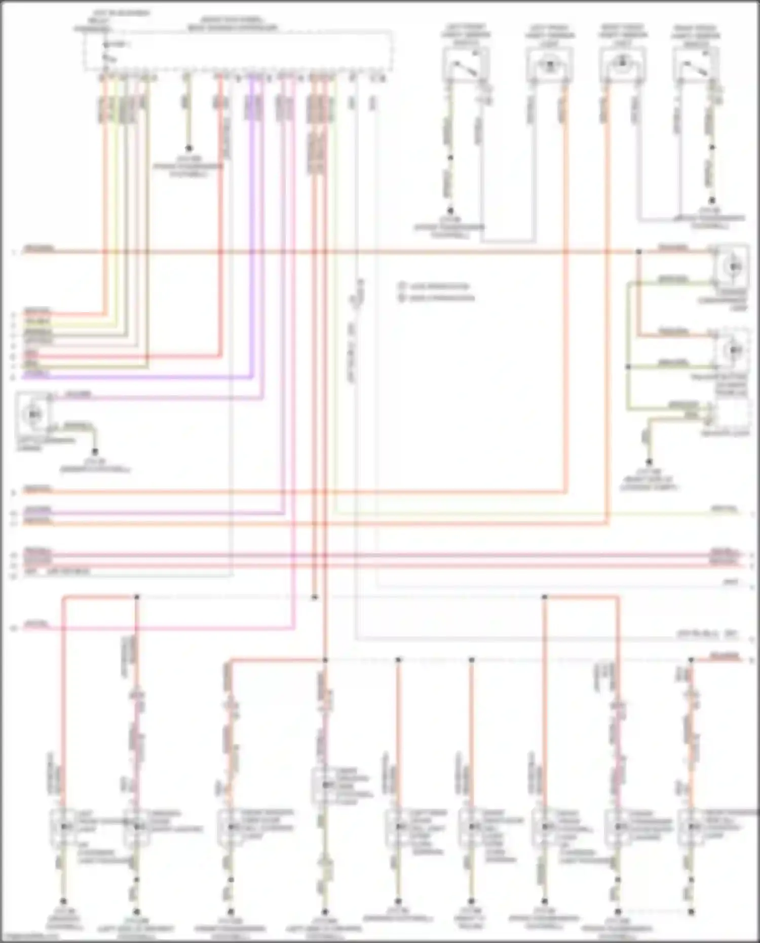 Wiring diagram left illuminated carpet for BMW 3 series G20/G21 (2018-2023) (1 of 2)